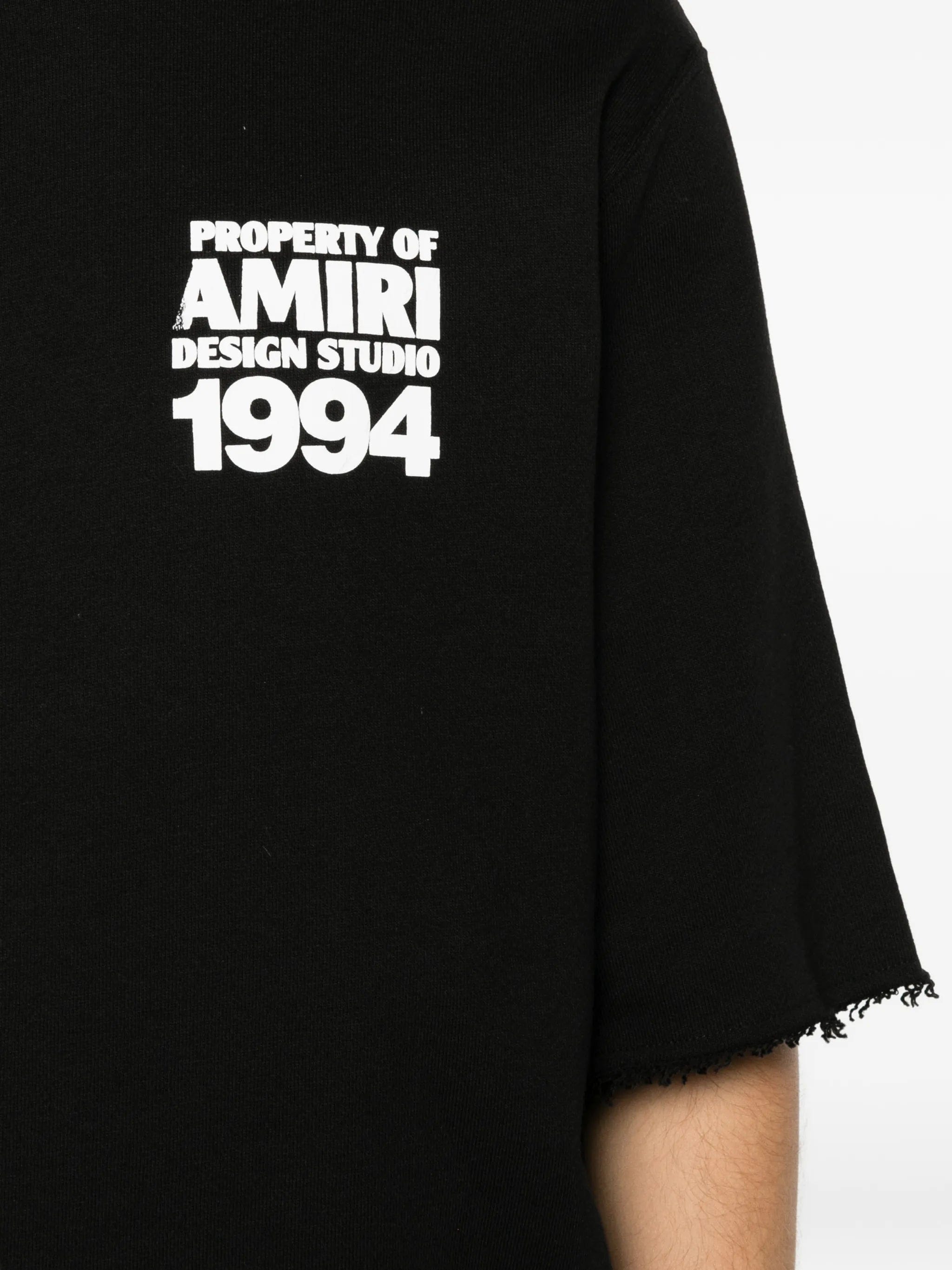 AMIRI logo - print raw - edge T - shirt