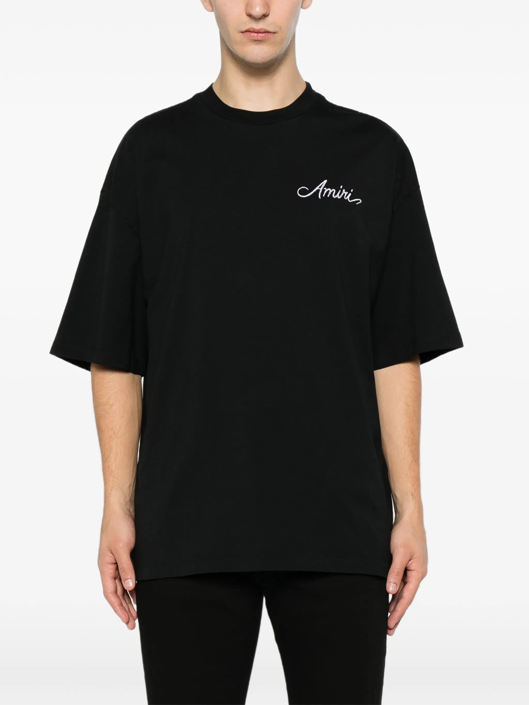 AMIRI logo - embroidered T - shirt