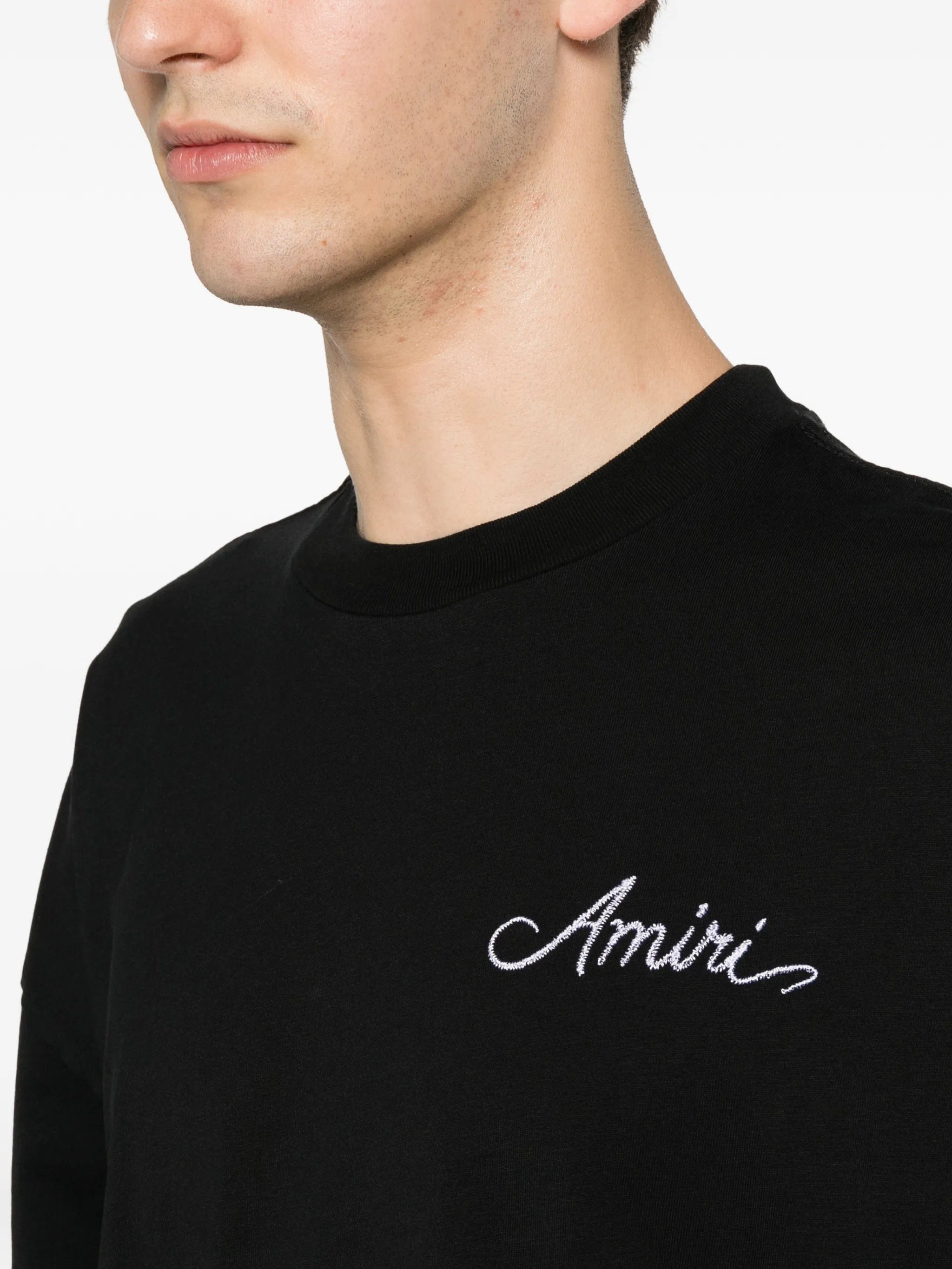 AMIRI logo - embroidered T - shirt
