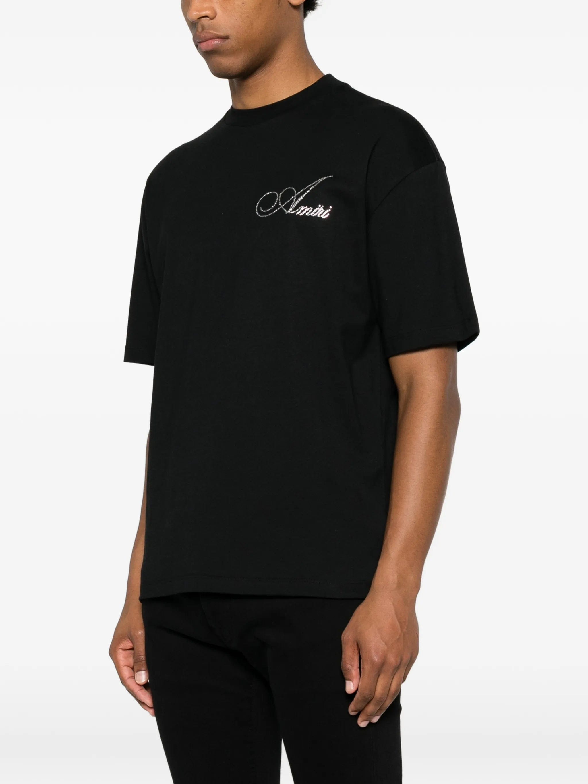 AMIRI crystal - embellished logo T - shirt