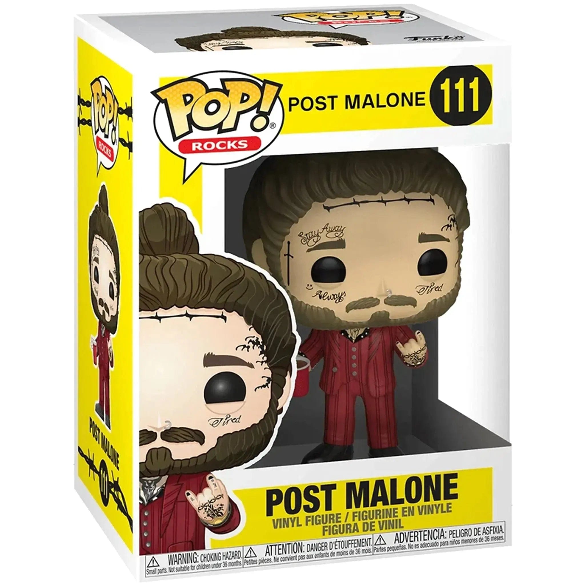 Funko Post Malone - Post Malone Figure (3.75") - Funko - Pop! Rocks Series (111) - (2022)