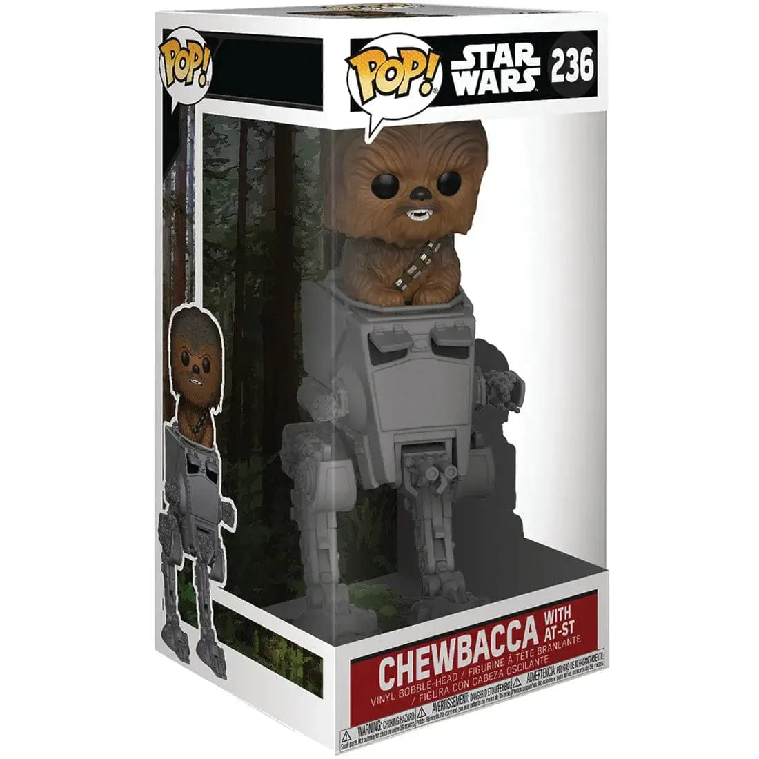 Funko Star Wars - Chewbacca with AT - ST Bobble - Head Figure (9") - Funko - Pop! Series (236)