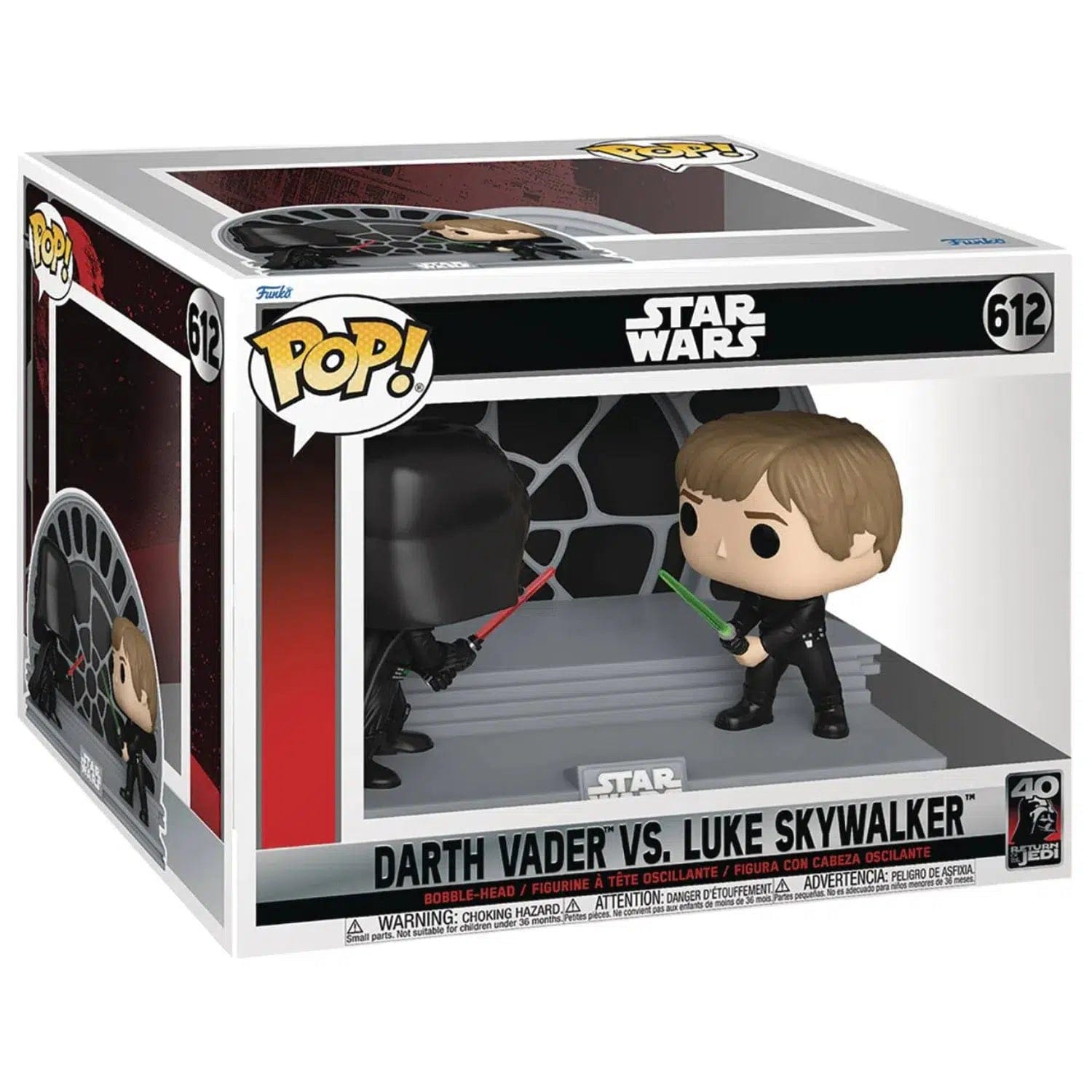 Funko Star Wars - Darth Vader VS. Luke Skywalker Bobble - Head Figure - Funko - POP! Series (612)