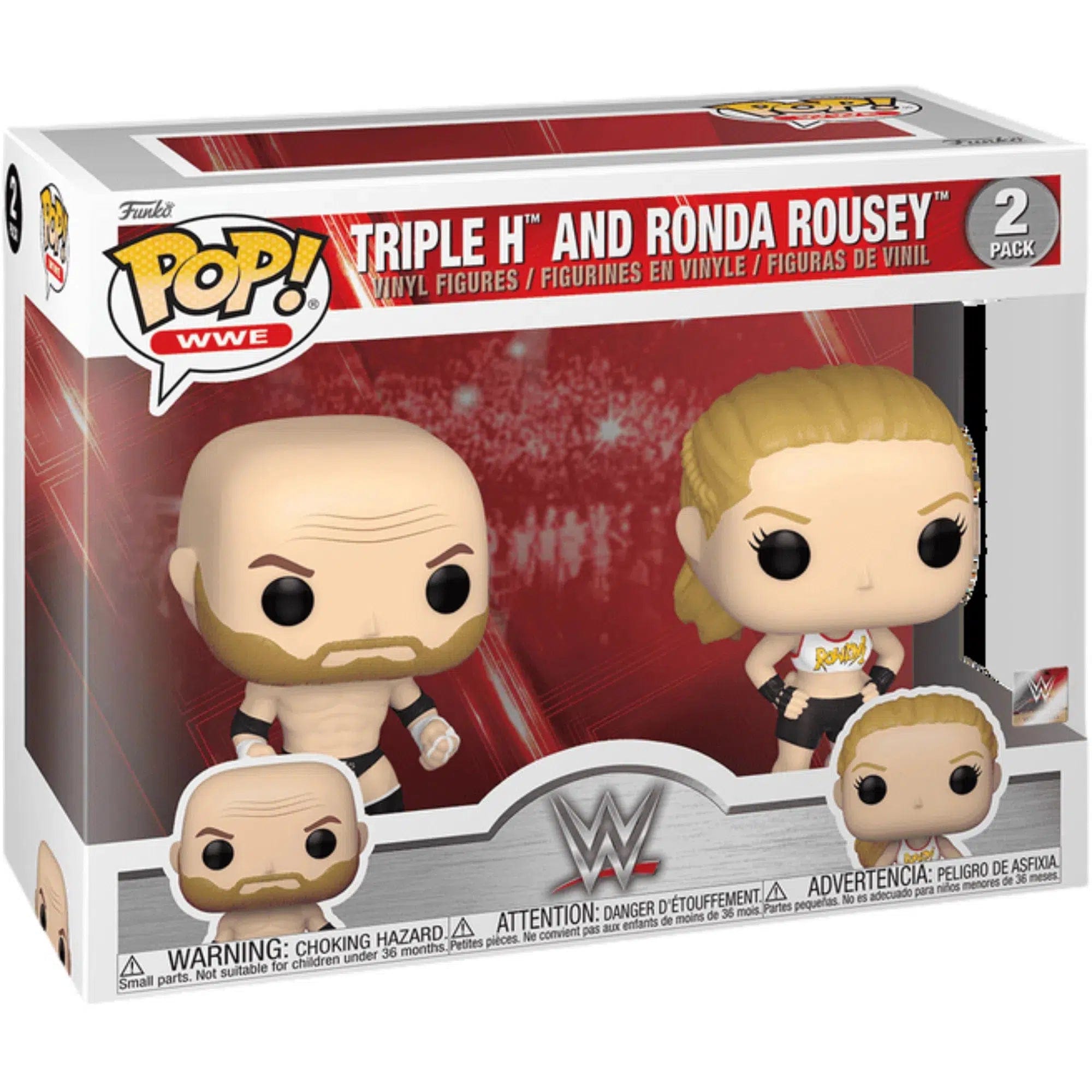 Funko WWE - Triple H and Ronda Rousey Figures (2 - Pack) - Funko - Pop! WWE Series
