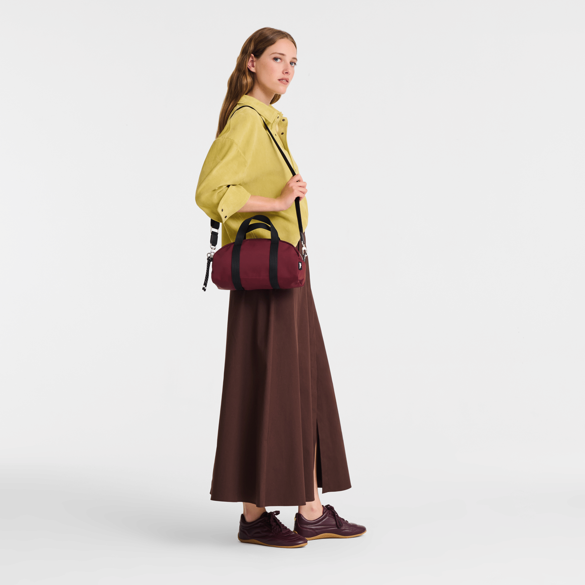 Long Champ Longchamp Le Pliage Energy Handbag Burgundy