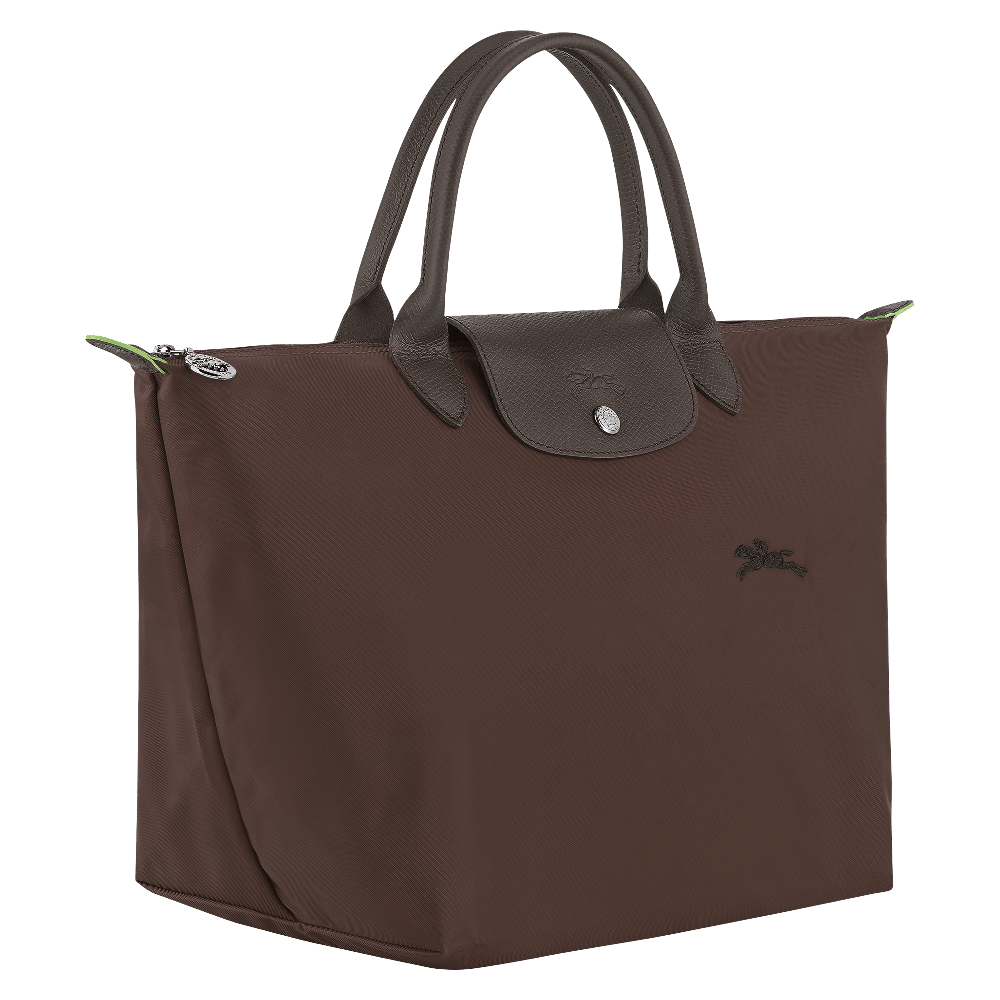 Long Champ Longchamp Le Pliage Green M Handbag Mocha