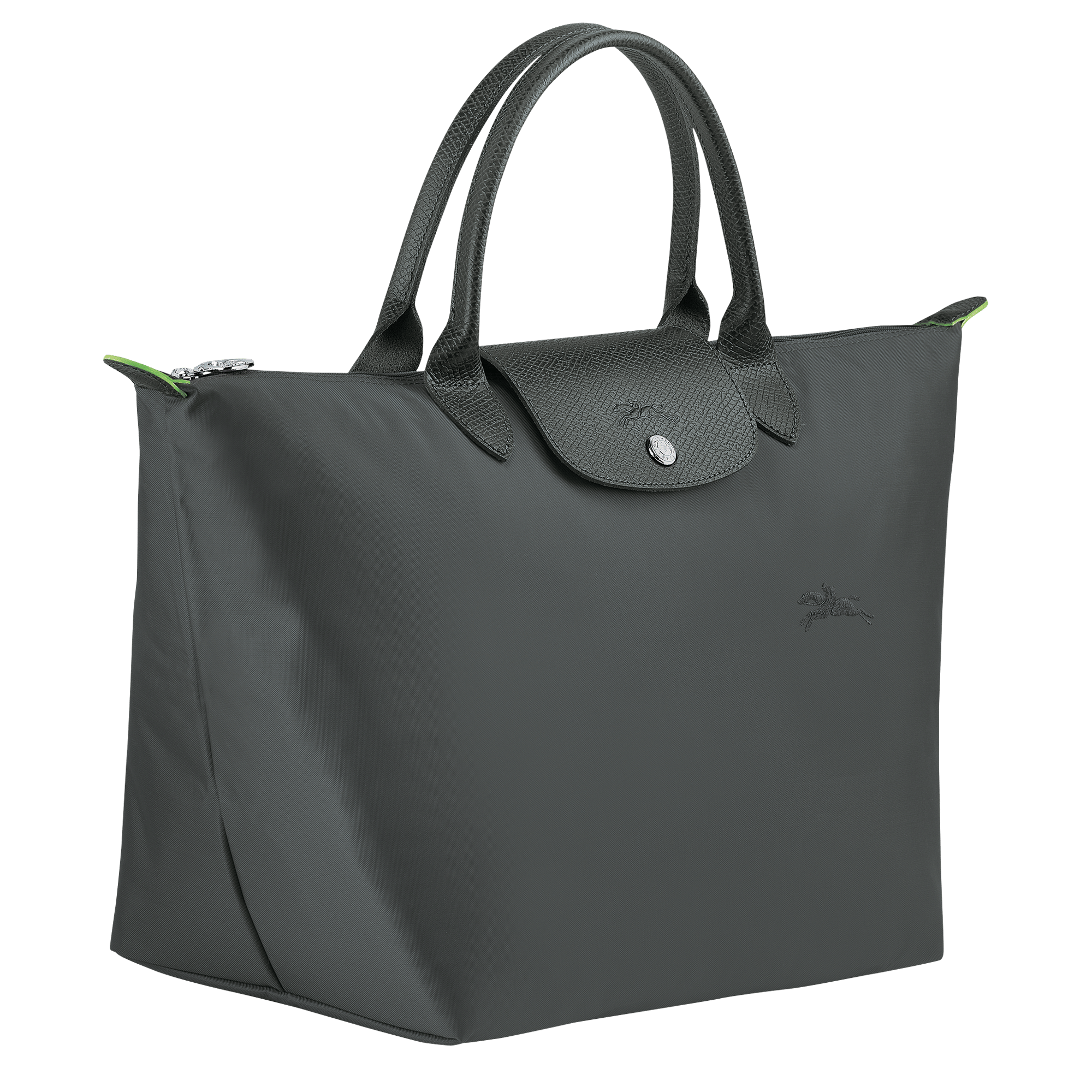 Long Champ Longchamp Le Pliage Green M Handbag Graphite
