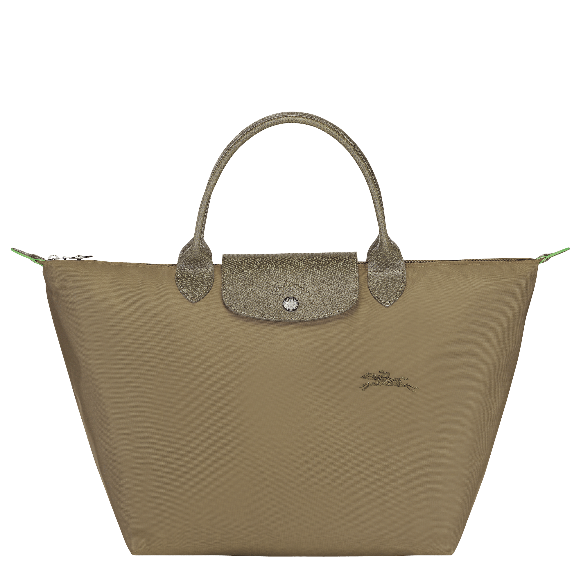 Long Champ Longchamp Le Pliage Green M Handbag Artichoke