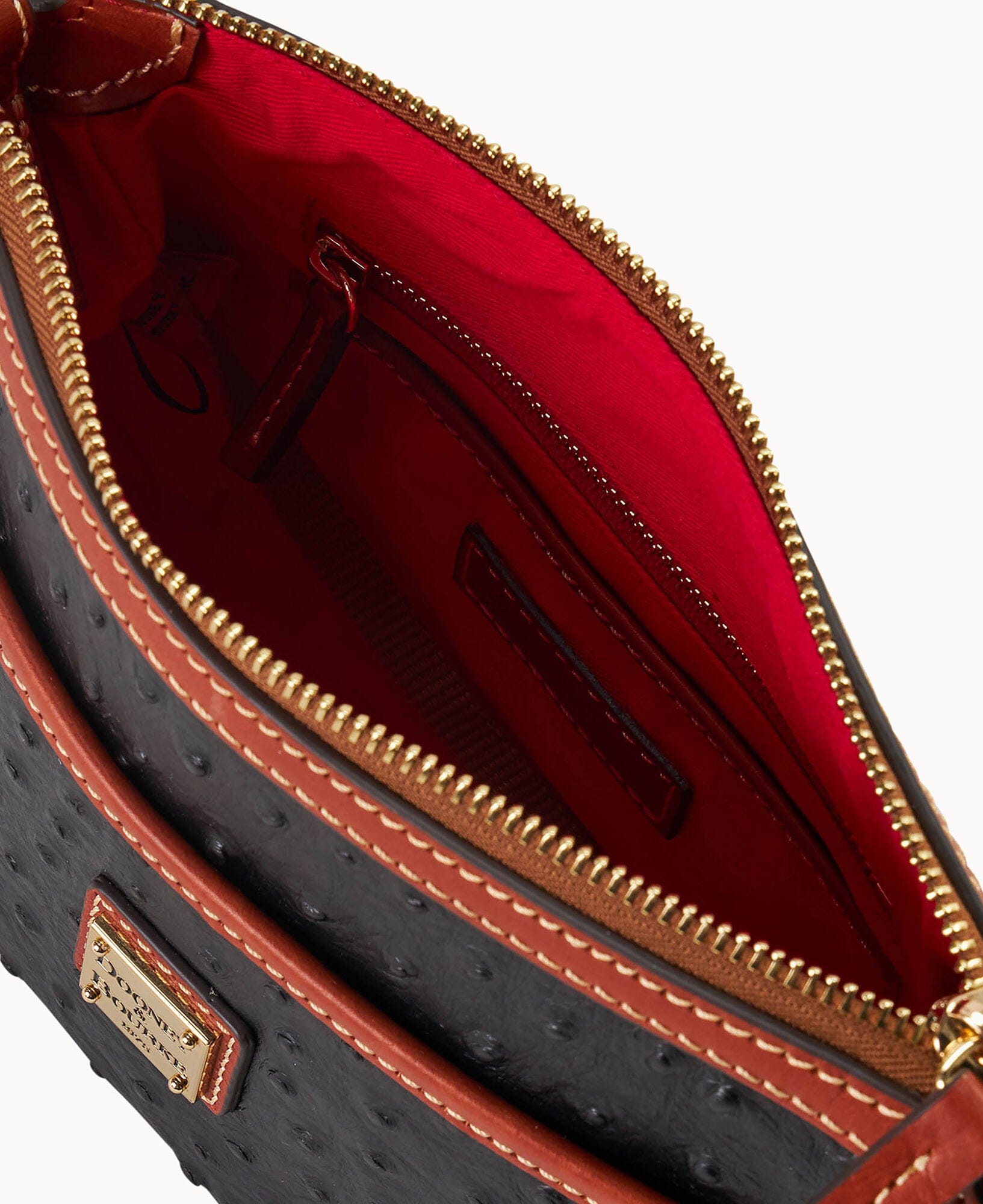 Dooney & Bourke Ostrich East West Pocket Crossbody