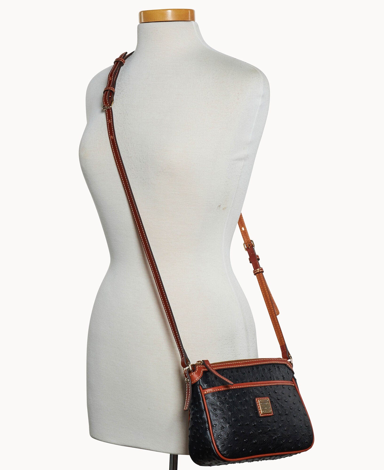 Dooney & Bourke Ostrich East West Pocket Crossbody