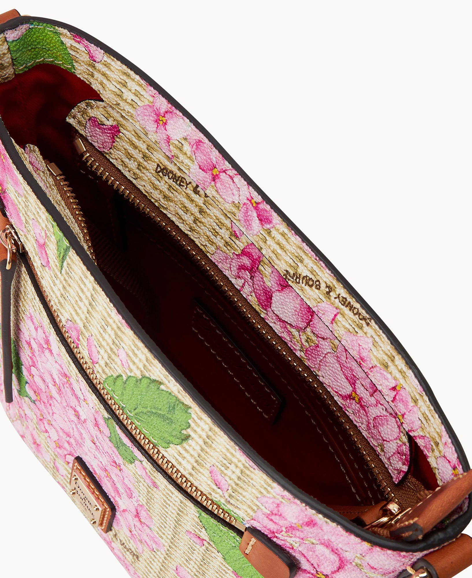 Dooney & Bourke Hydrangea Basketweave Small Zip Crossbody