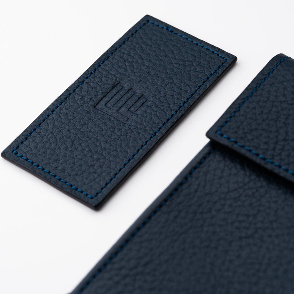 IFL Watches Navy Leather Watch Pouch