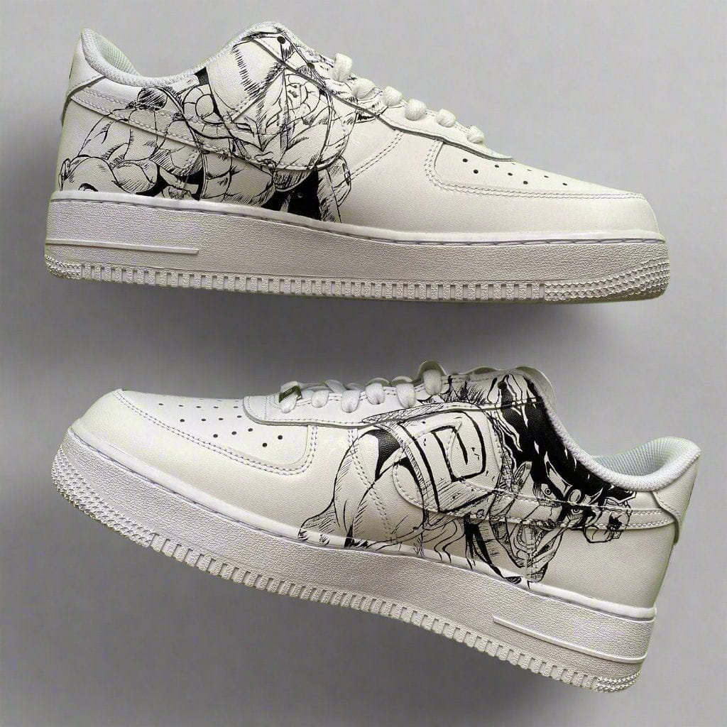 Mdcustoms JoJo - Bizarre - Adventure black and white af1