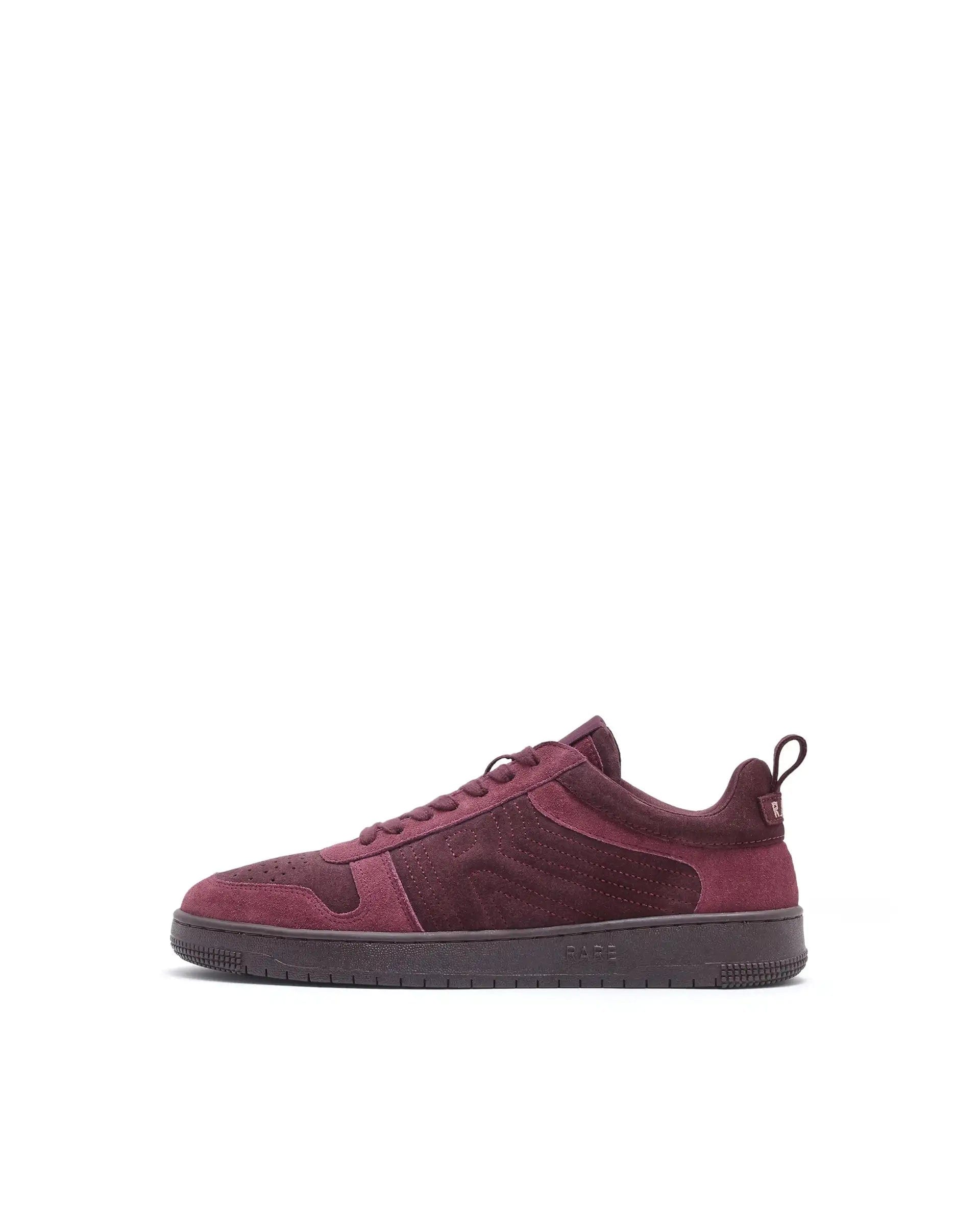 RAREZ Rare Rabbit Men Senab Purple Genuine Suede Leather Low - Top Lace Up Sneaker Shoes