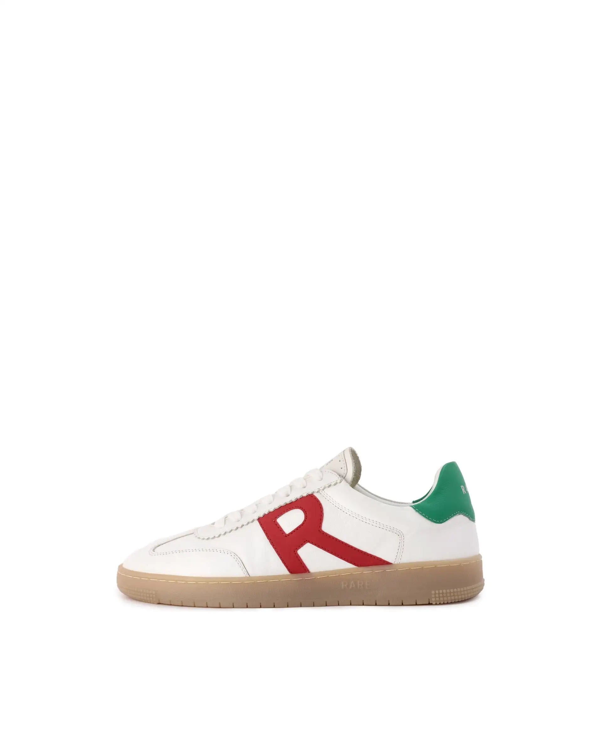 RAREZ Rare Rabbit Men's Dorset White Oxford Style Colorblocked Smart Casual Leather Sneaker
