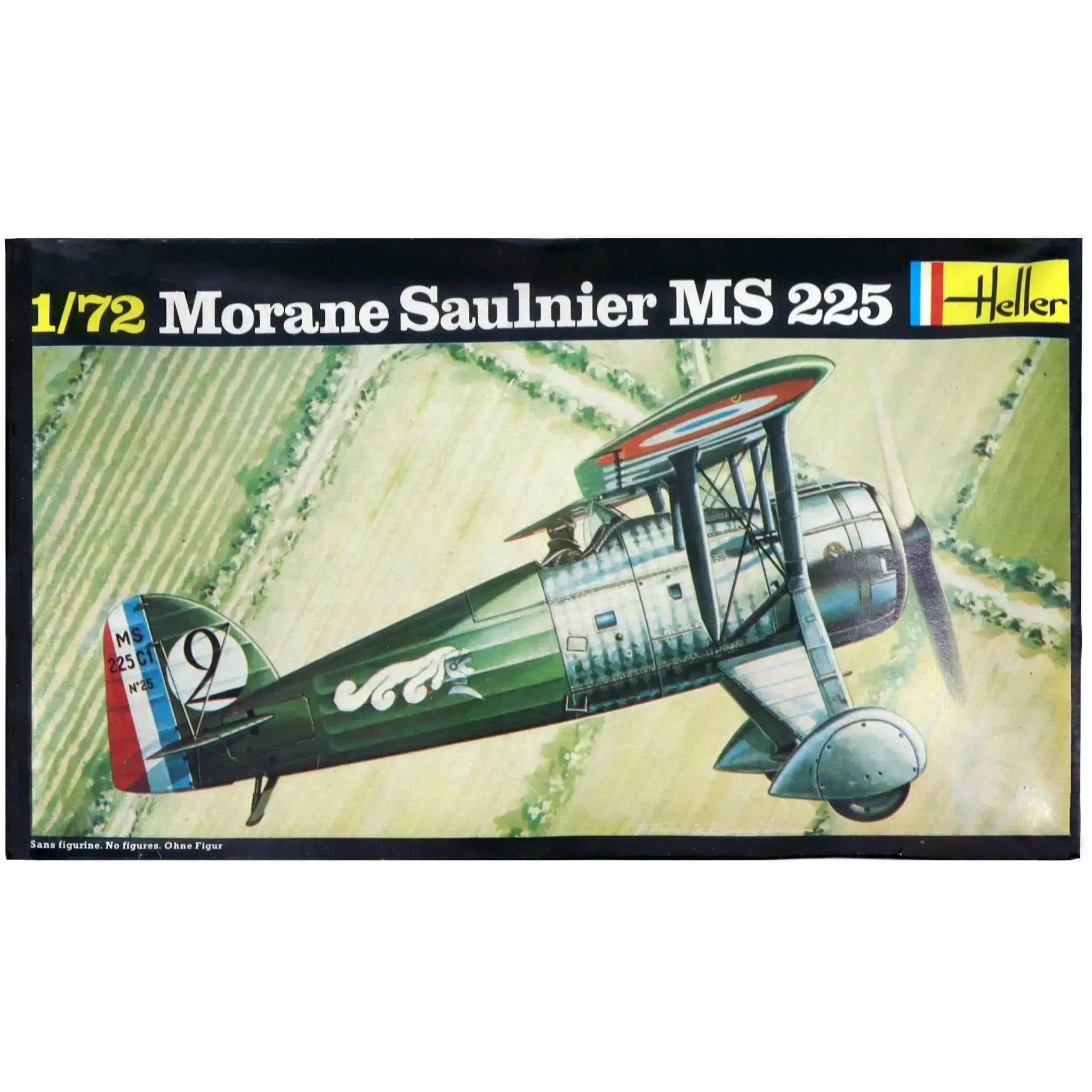 Heller The French Air Force - Morane - Saulnier MS.225 Military Plane Model Kit (1:72 Scale, Plastic) - Heller