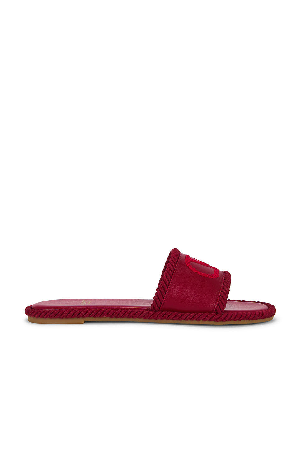 Valentino Garavani V Logo Torchon Slide Espadrilles
