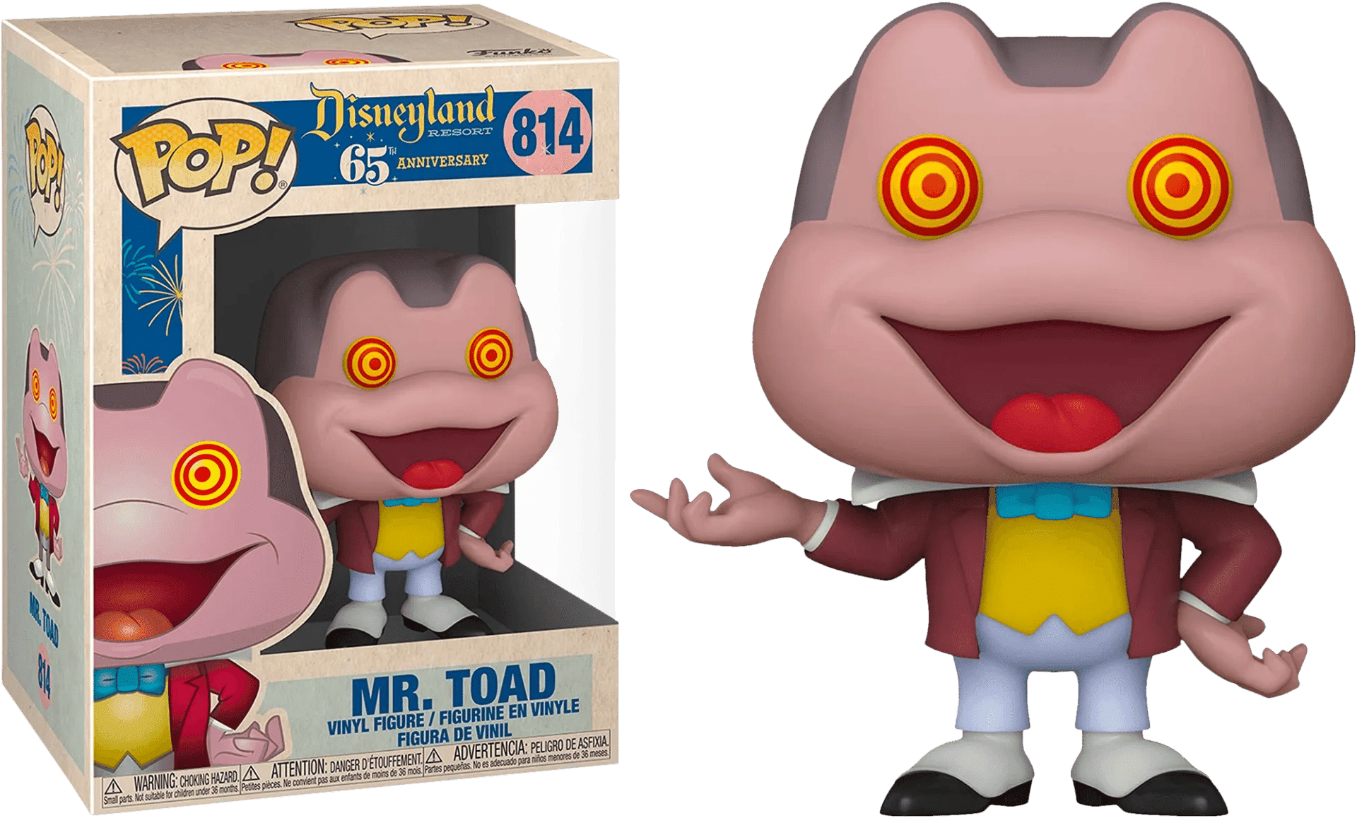 Funko Disneyland 65th Anniversary - Mr Toad with Spinning Eyes Pop! Vinyl