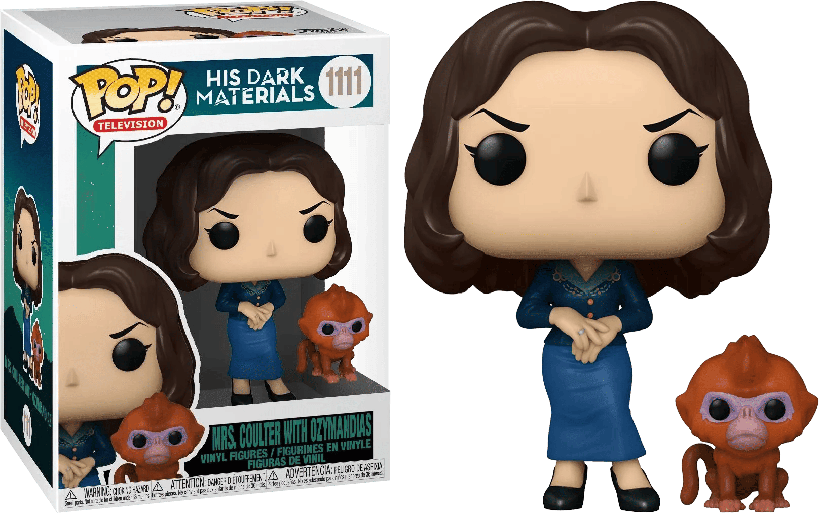 Funko His Dark Materials - Mrs Coulter with Daemon Pop! Vinyl