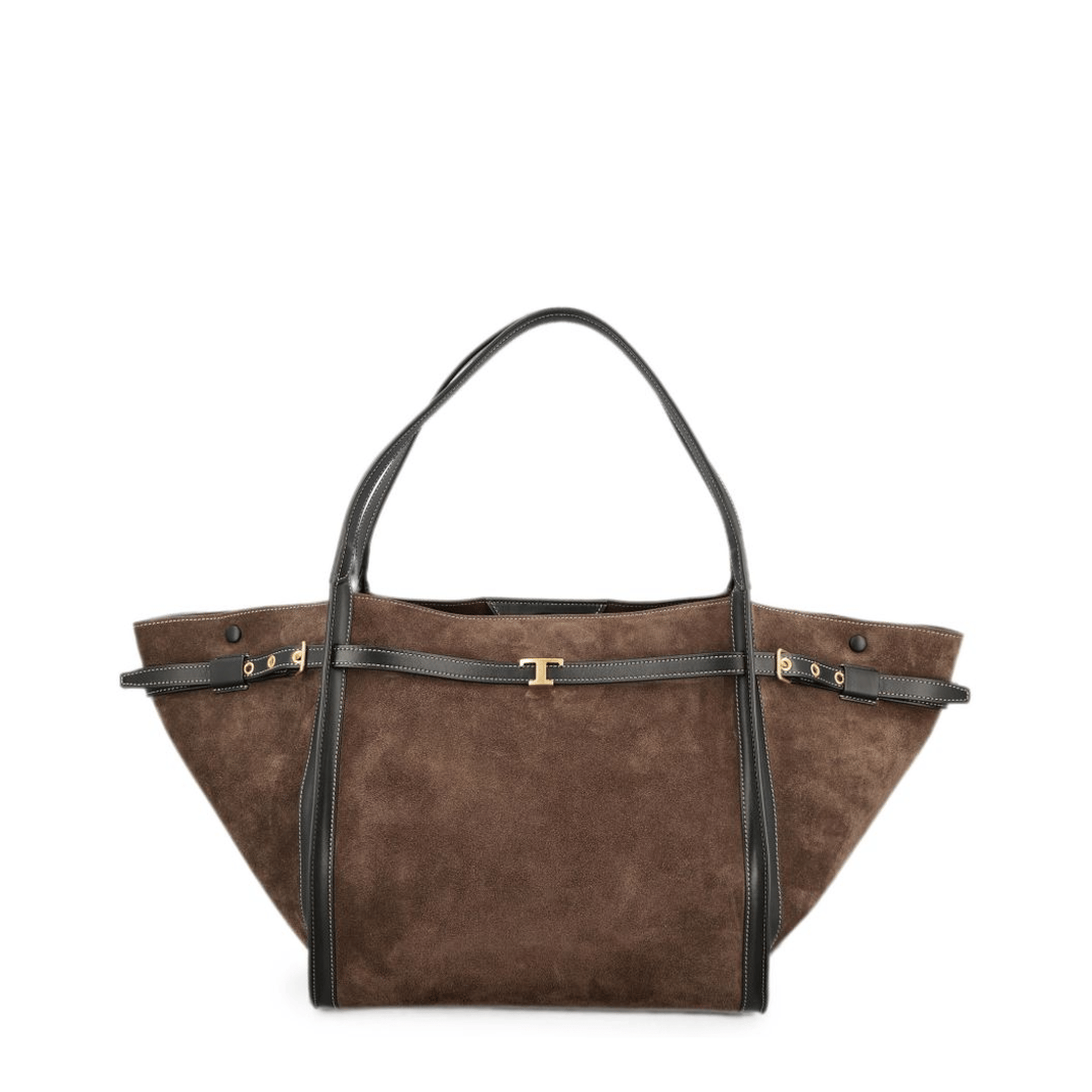 Tod's T Timeless Medium Leather Tote Bag - Brown