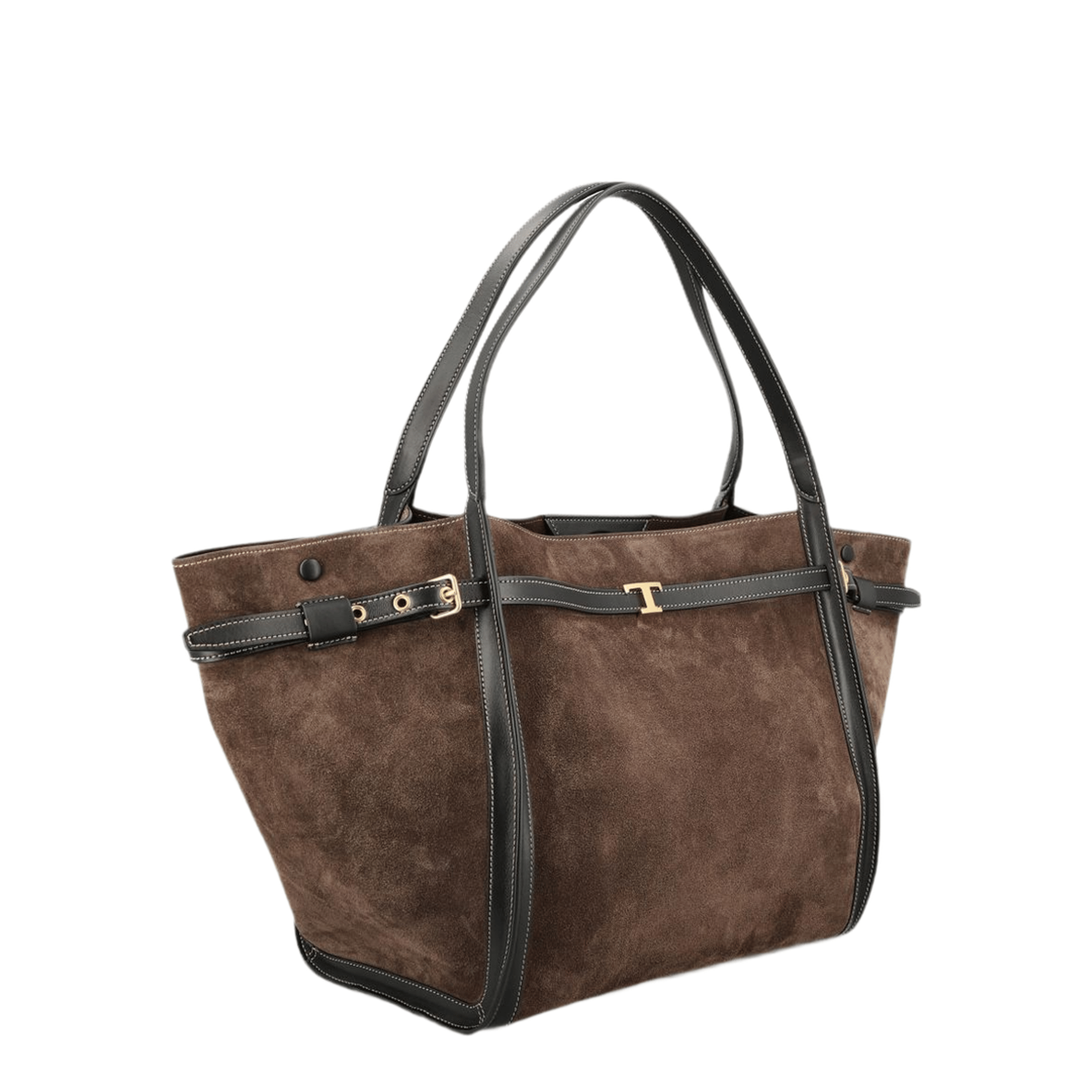 Tod's T Timeless Medium Leather Tote Bag - Brown