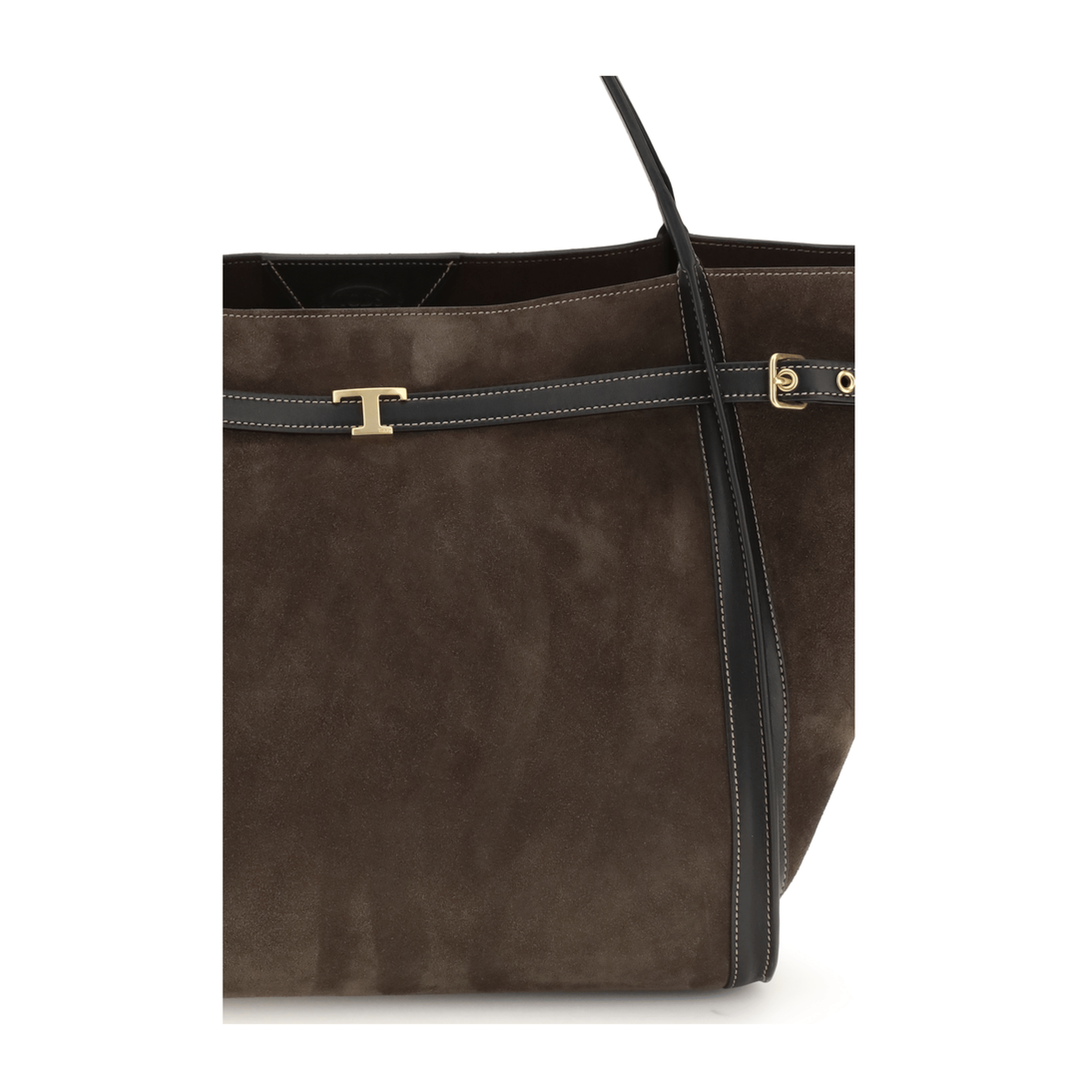 Tod's T Timeless Medium Calfskin Tote - Brown