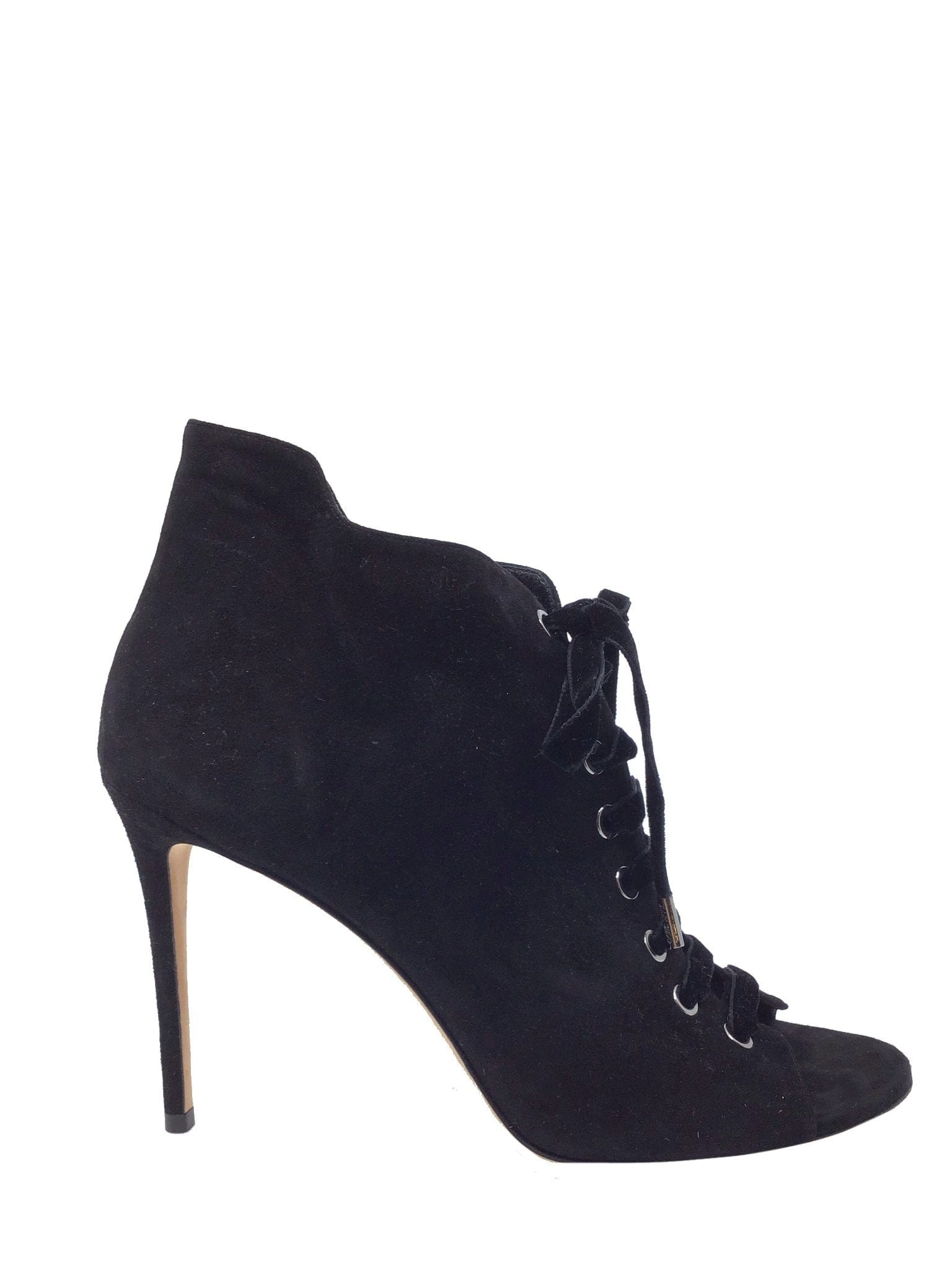 Jimmy Choo Mavy Suede Lace - Up Open Toe Bootie Size 11