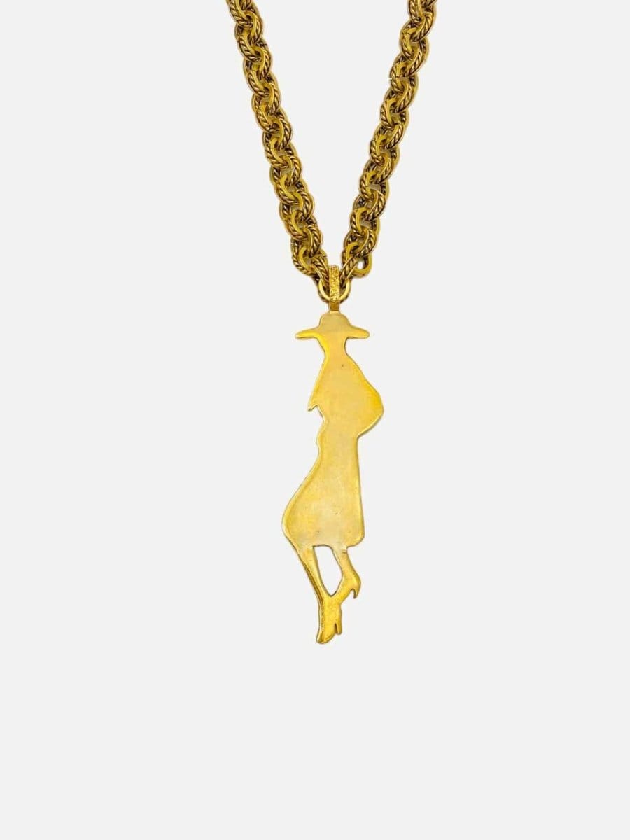 YVES SAINT Laurent Silhouette Pendant Fashion Necklace