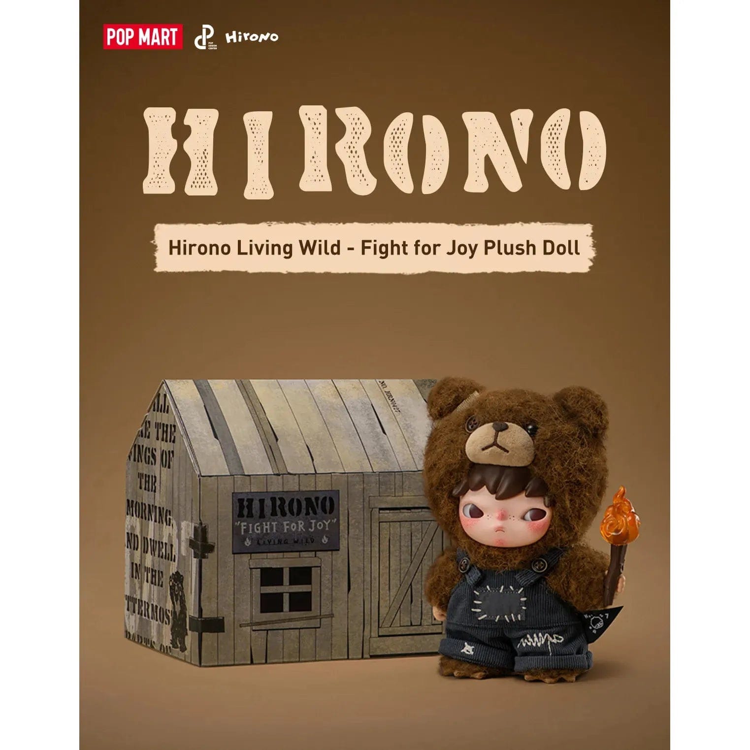 Pop Mart Hirono Living Wild - Fight for Joy Plush Doll