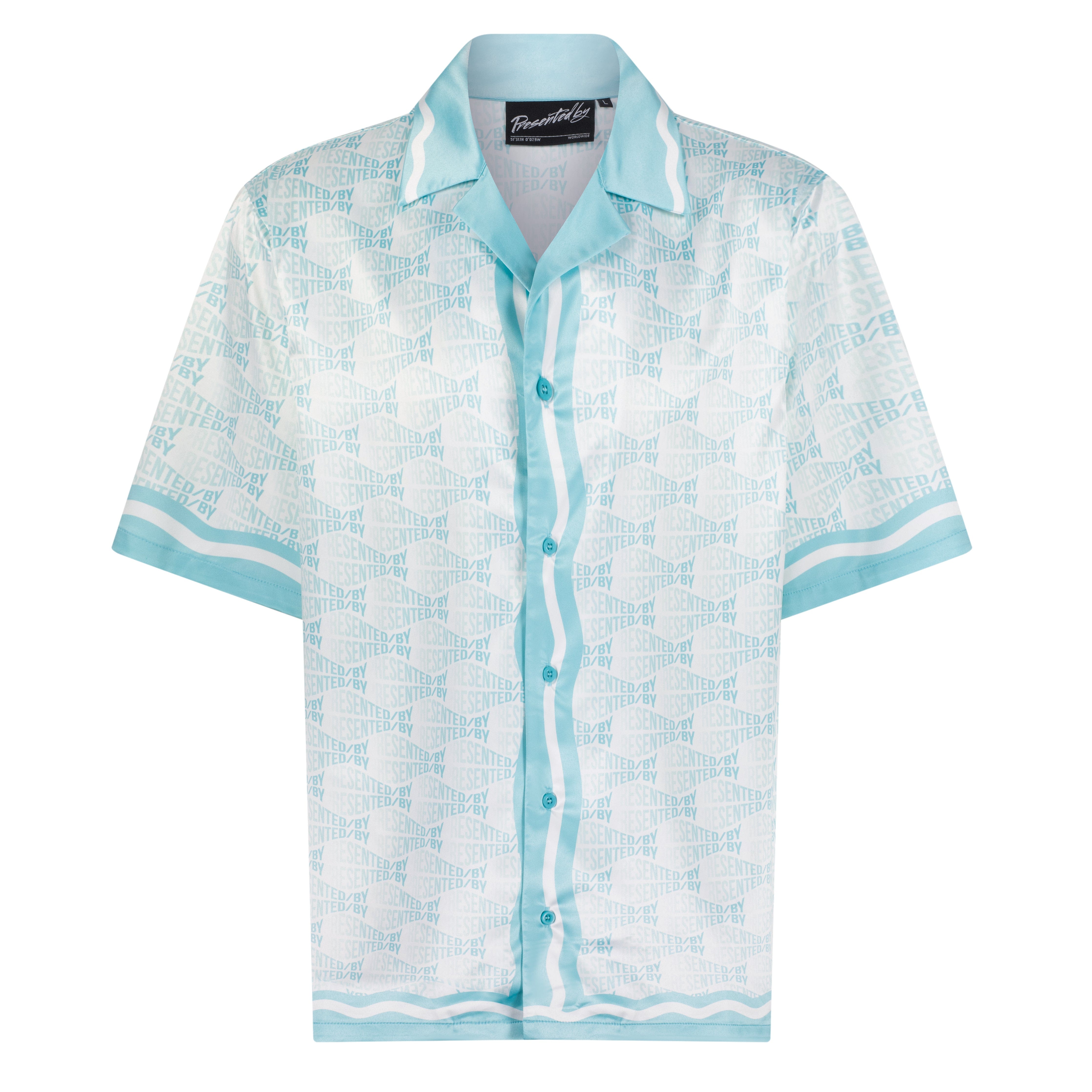 Tiffany Printed Resort Shirt - Tiffany Blue