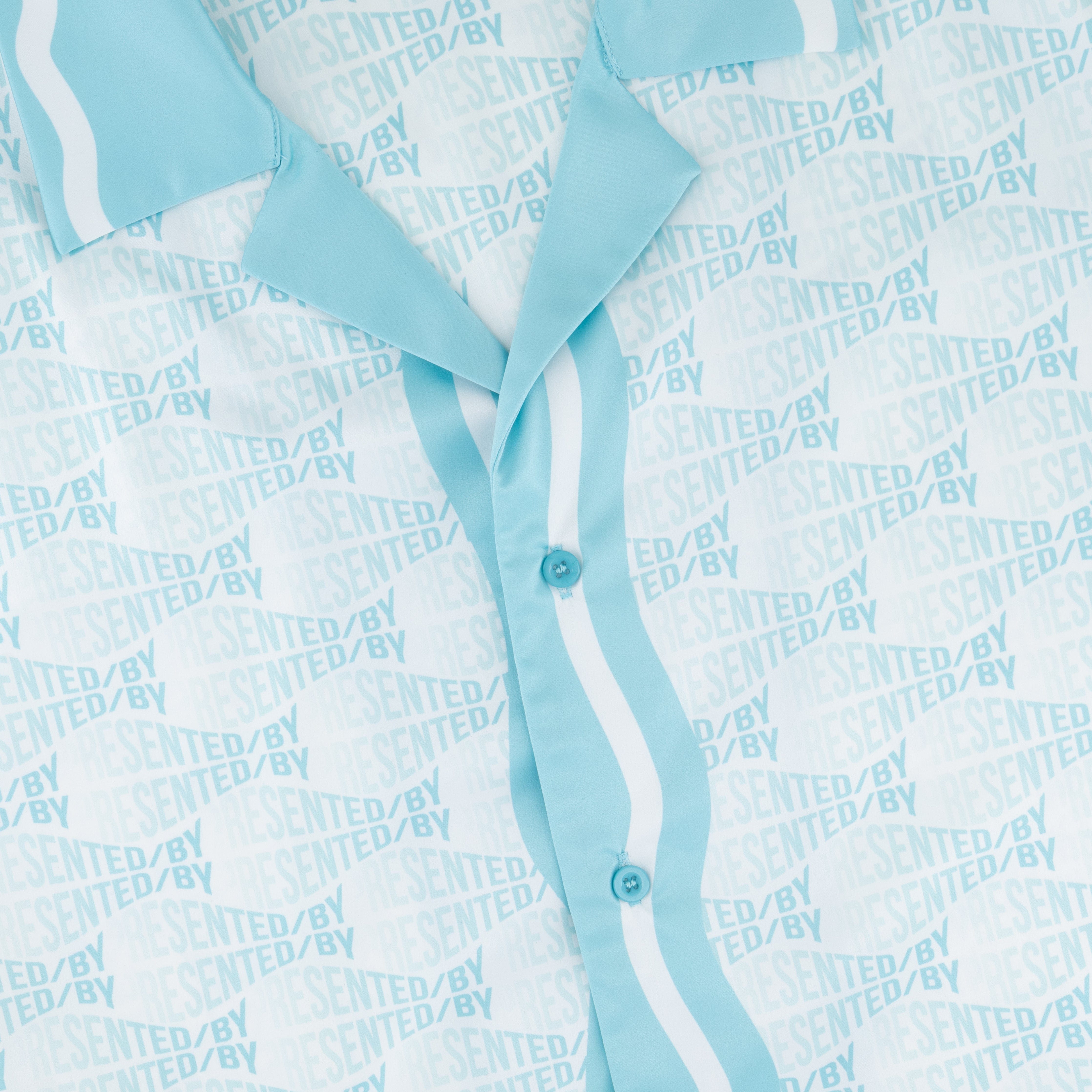 Tiffany Printed Resort Shirt - Tiffany Blue