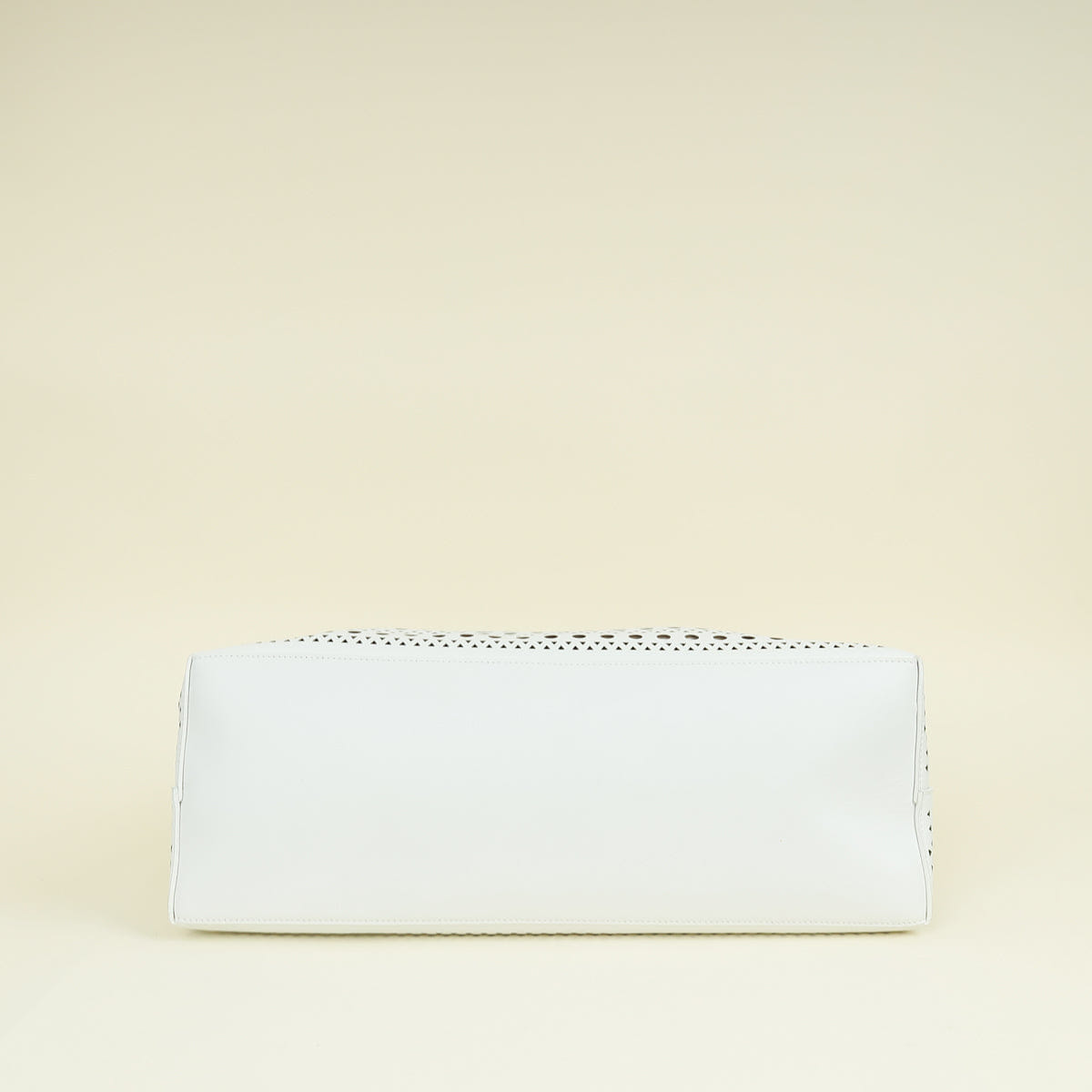 Alaia White Cut - Out Mina 44 Tote Bag