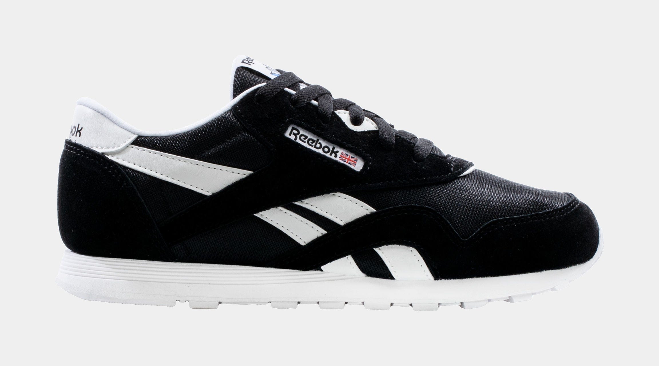 Reebok Classic Nylon Grade School Lifestyle Shoe (Black)
