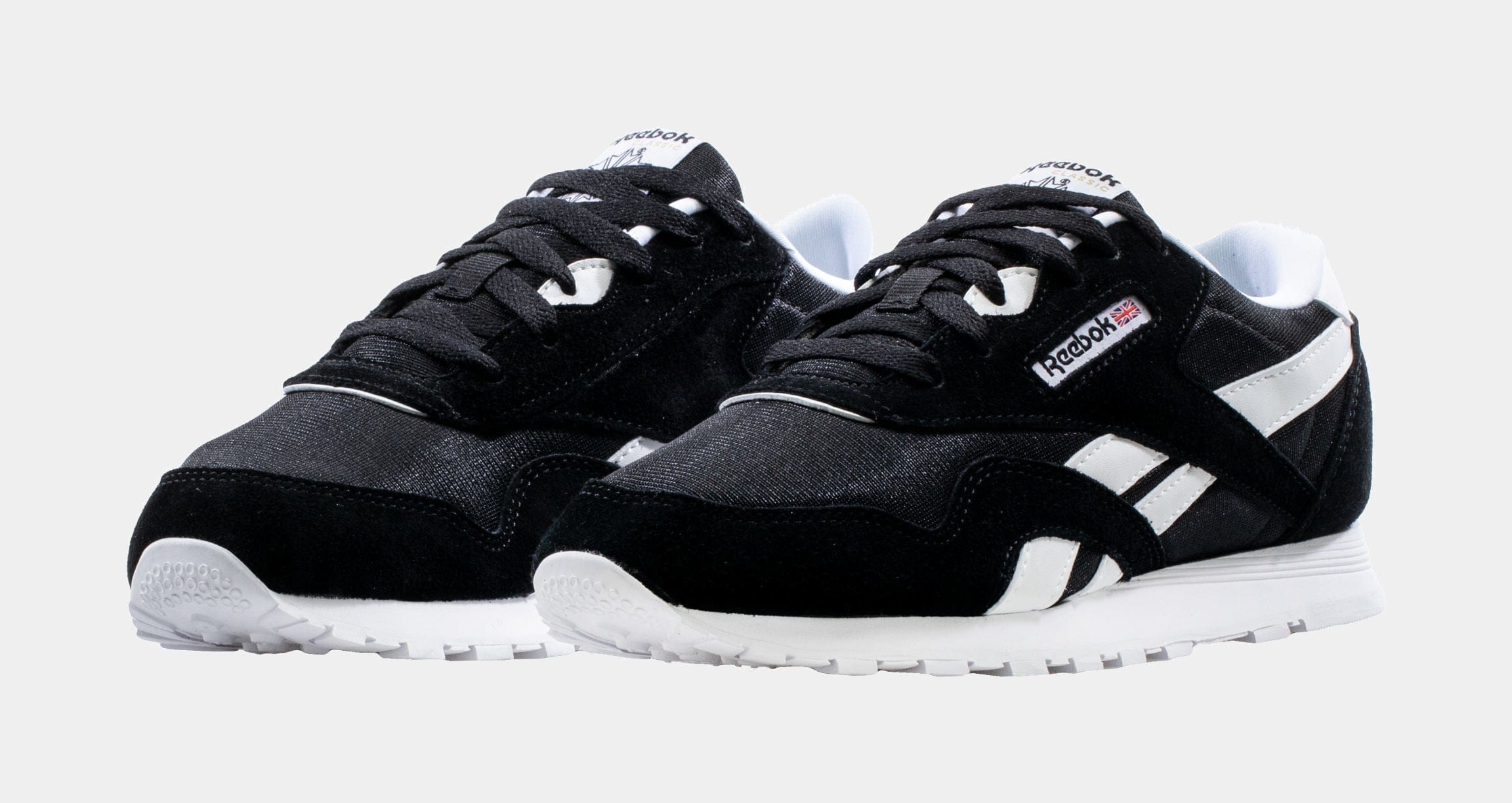 Reebok Classic Nylon Grade School Lifestyle Shoe (Black)
