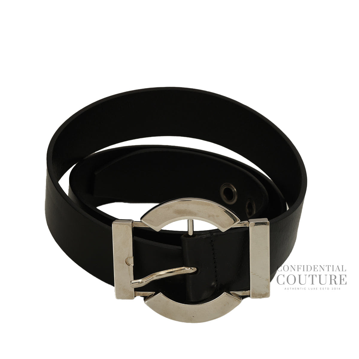 Dolce & Gabbana Black Leather Belt - 100 cm