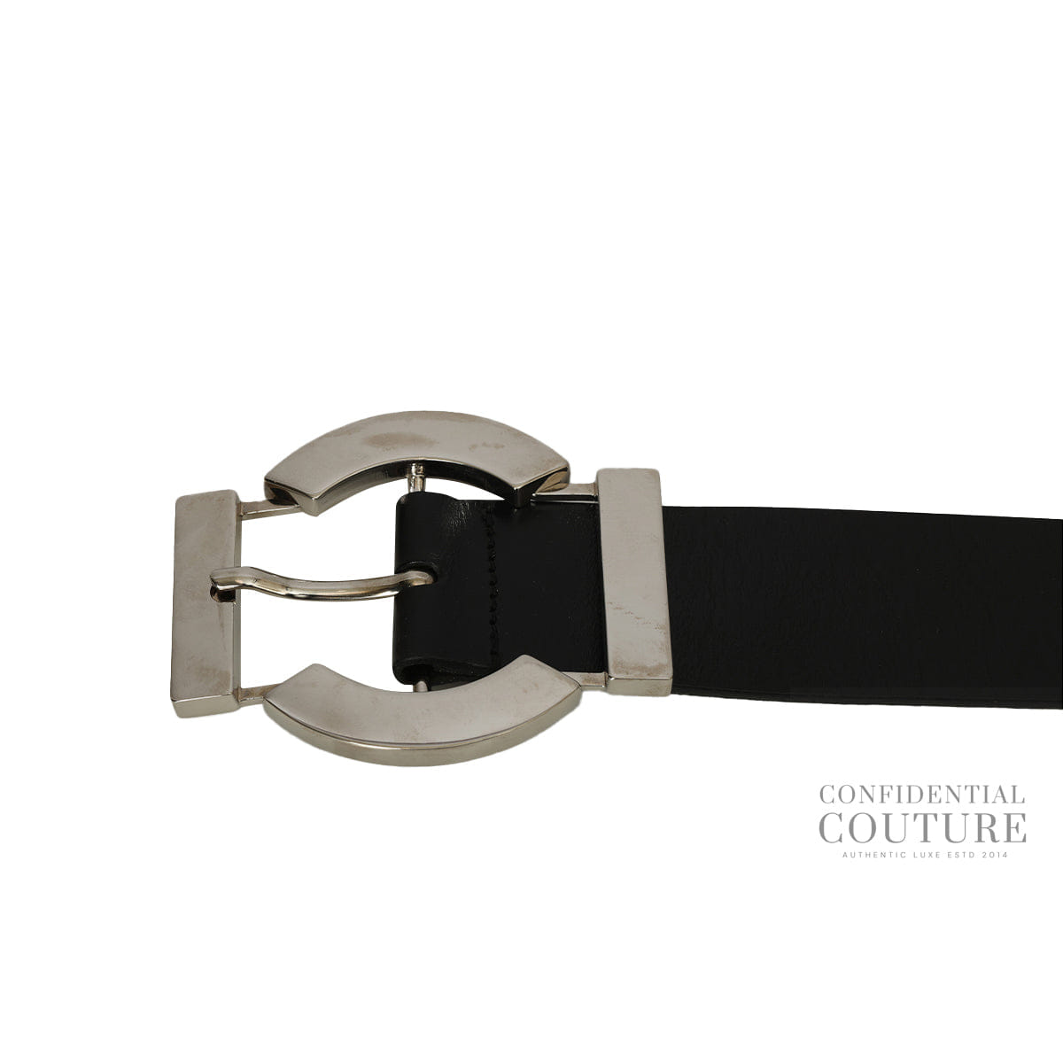 Dolce & Gabbana Black Leather Belt - 100 cm
