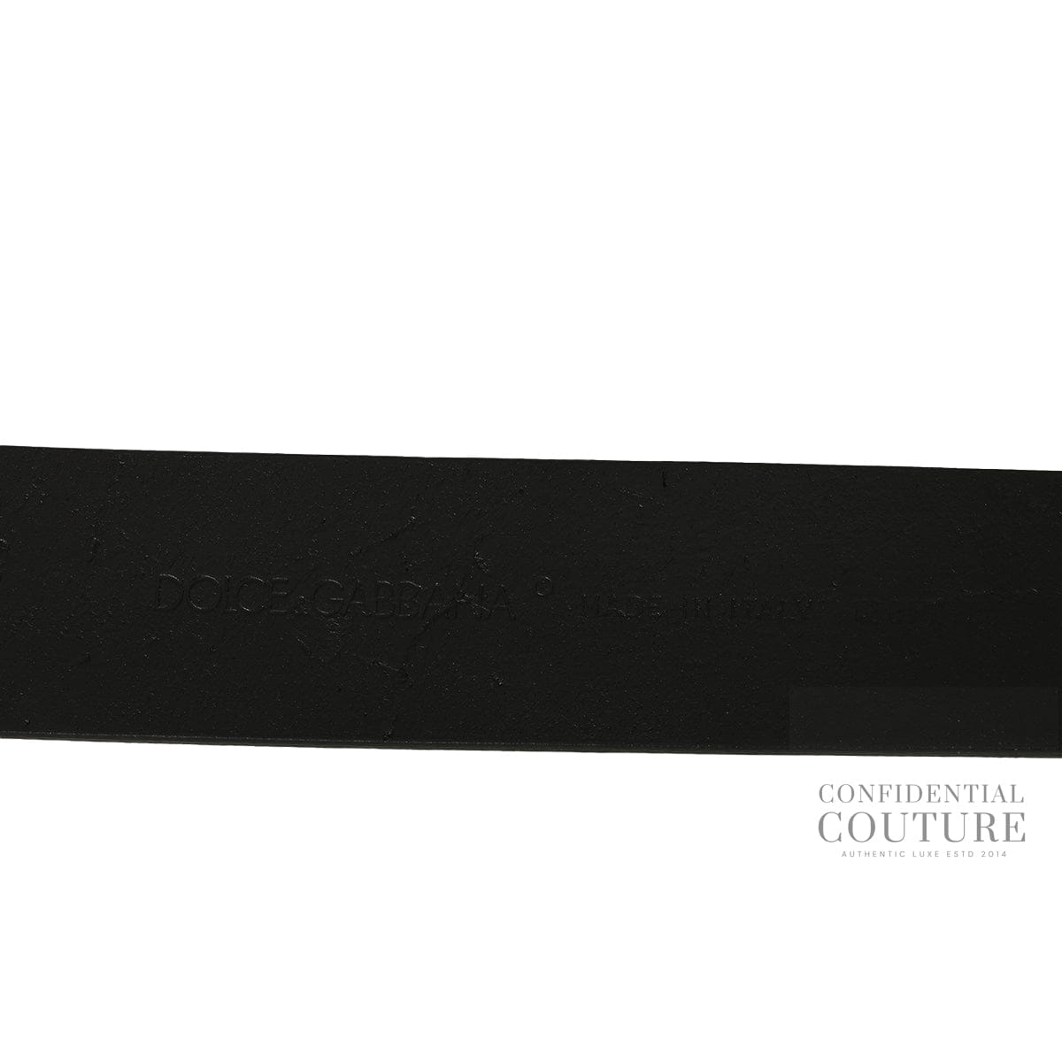Dolce & Gabbana Black Leather Belt - 100 cm