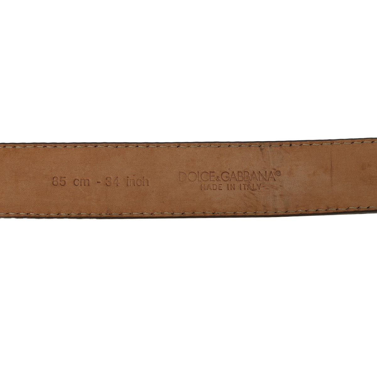 Dolce & Gabbana Dusty Grey Barocco Belt