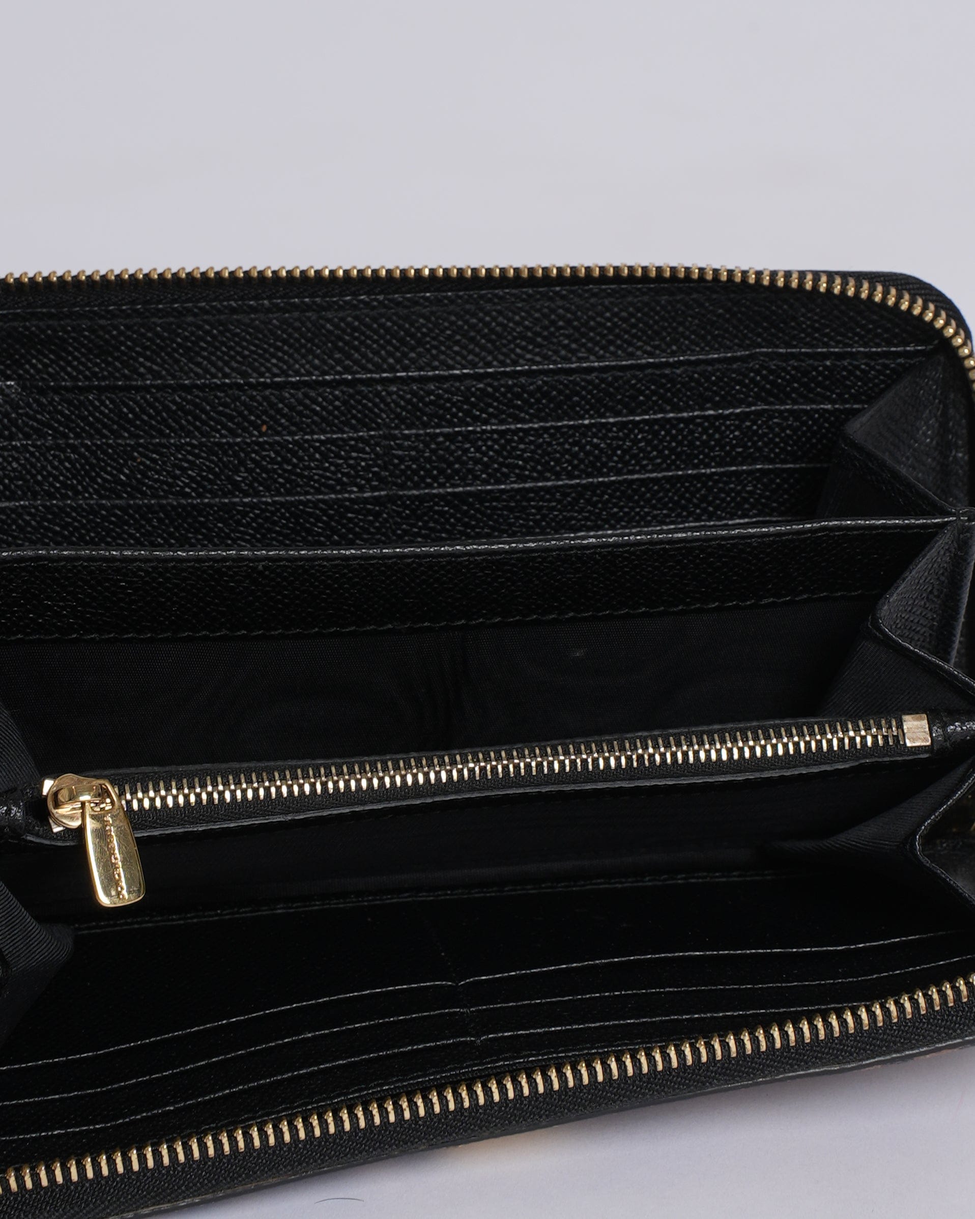 Dolce & Gabbana Leopard Print Coated Canvas Zip - Around Wallet
