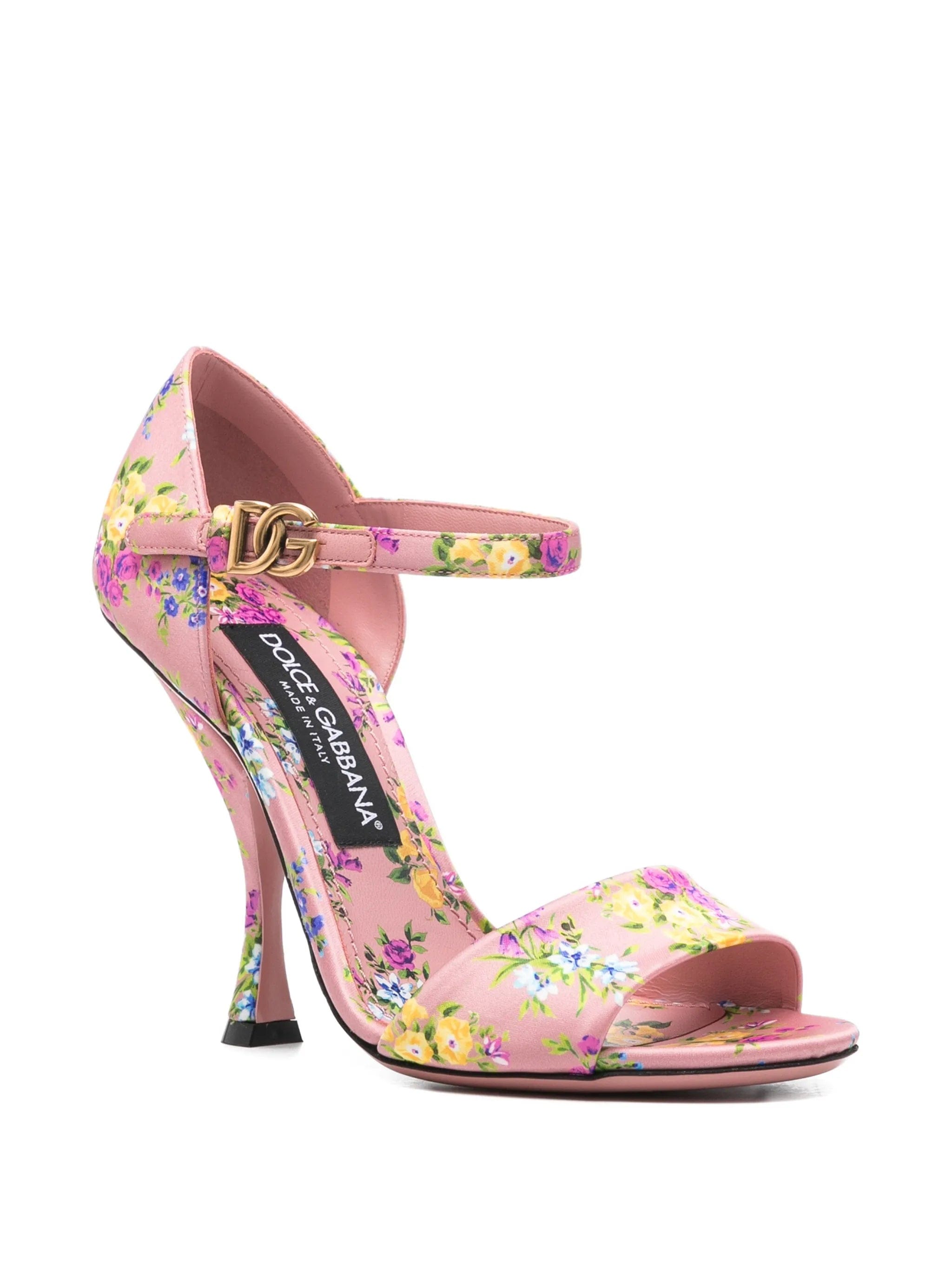 Dolce & Gabbana Keira floral buckle sandals