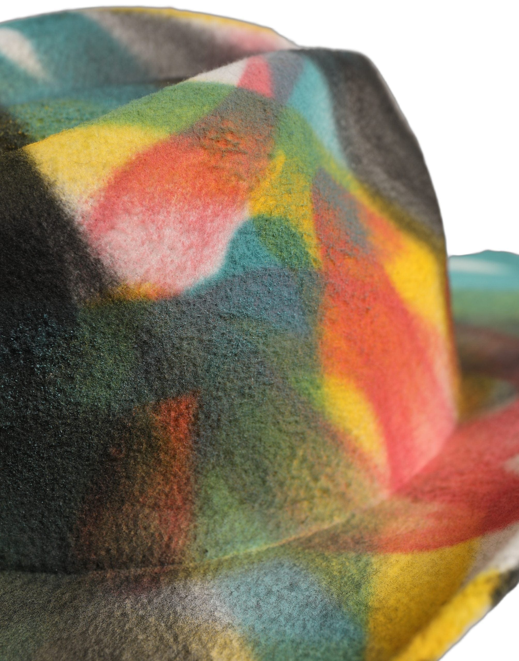 Dolce & Gabbana Men White Graffiti Wide Brim Fedora Capello Men's Hat