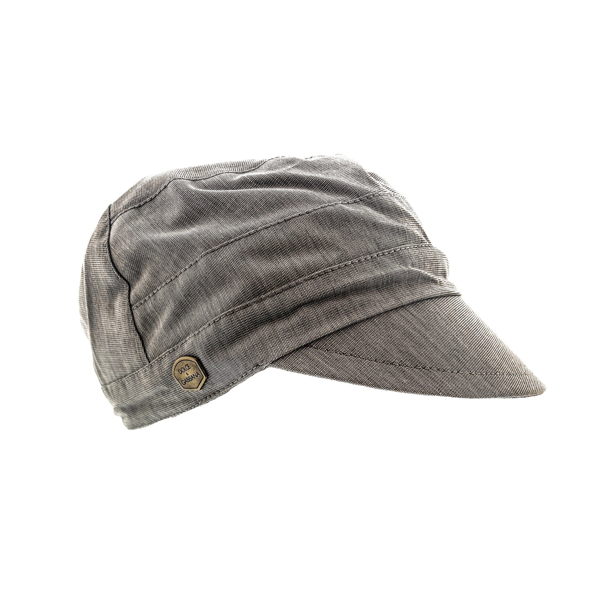 Dolce & Gabbana Light Grey Fine Light Cotton Flat Cap - 60