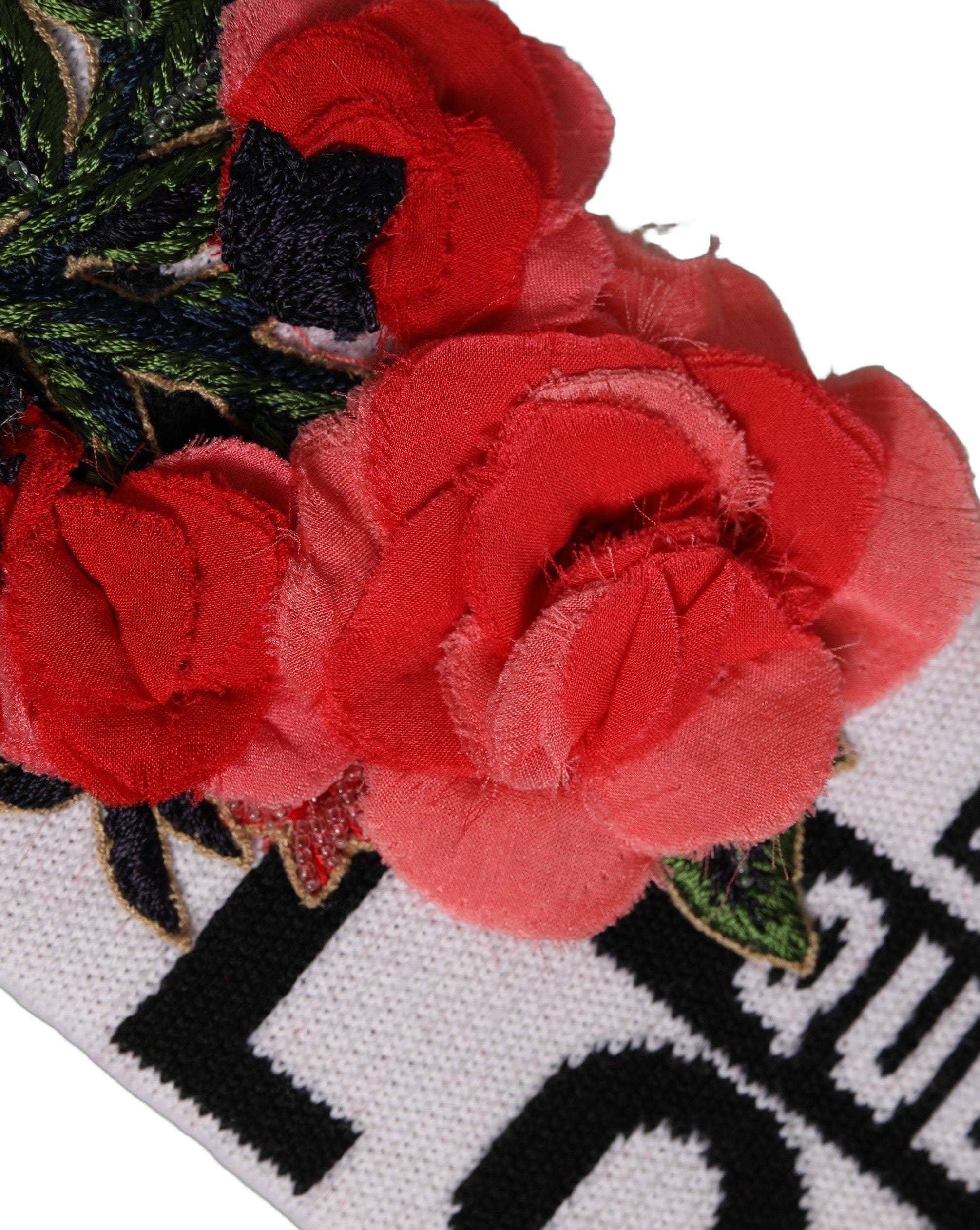 Dolce & Gabbana D&G Queen Love Floral Applique Head BandWomen's Hat