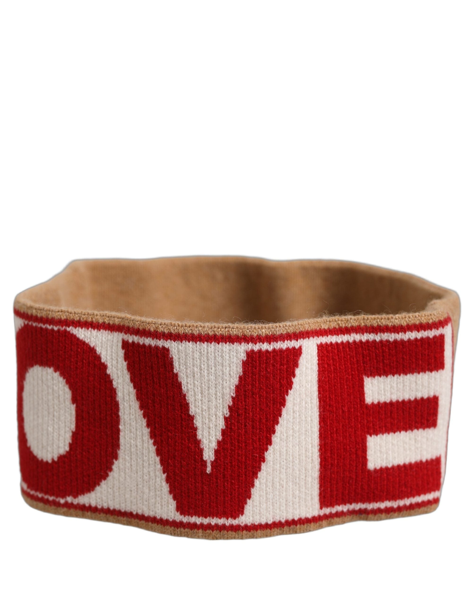 Dolce & Gabbana Cashmere Knitted Embroide Head BandWomen's Hat