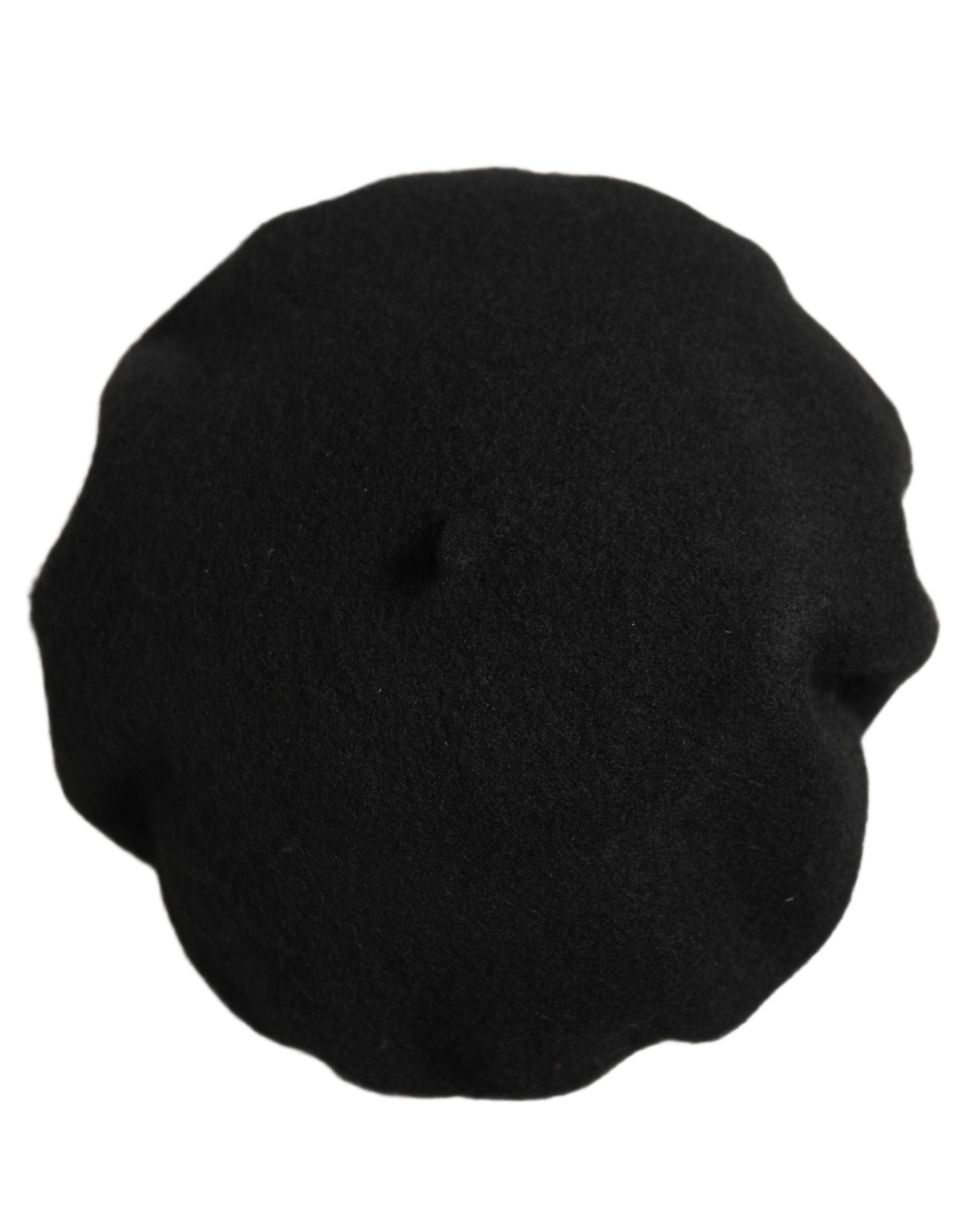 Dolce & Gabbana Black Wool French Style Beret Capello Women's Hat