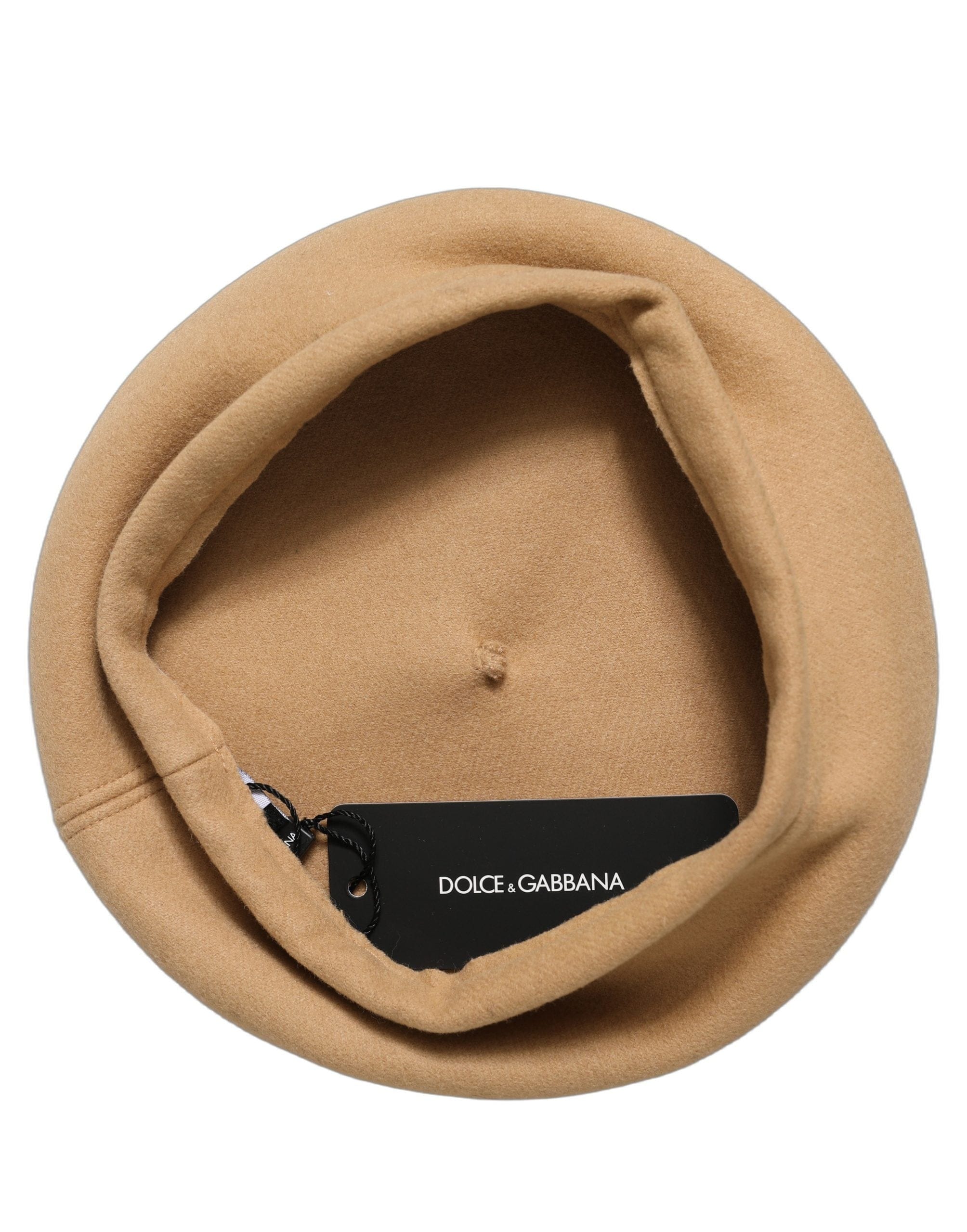 Dolce & Gabbana Beige Wool French Style Beret Capello Women's Hat
