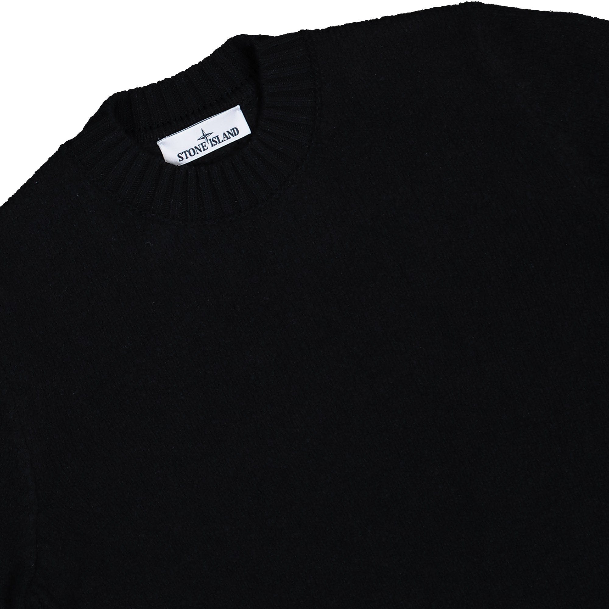 Stone Island Crewneck Jumper With Brushed Texture