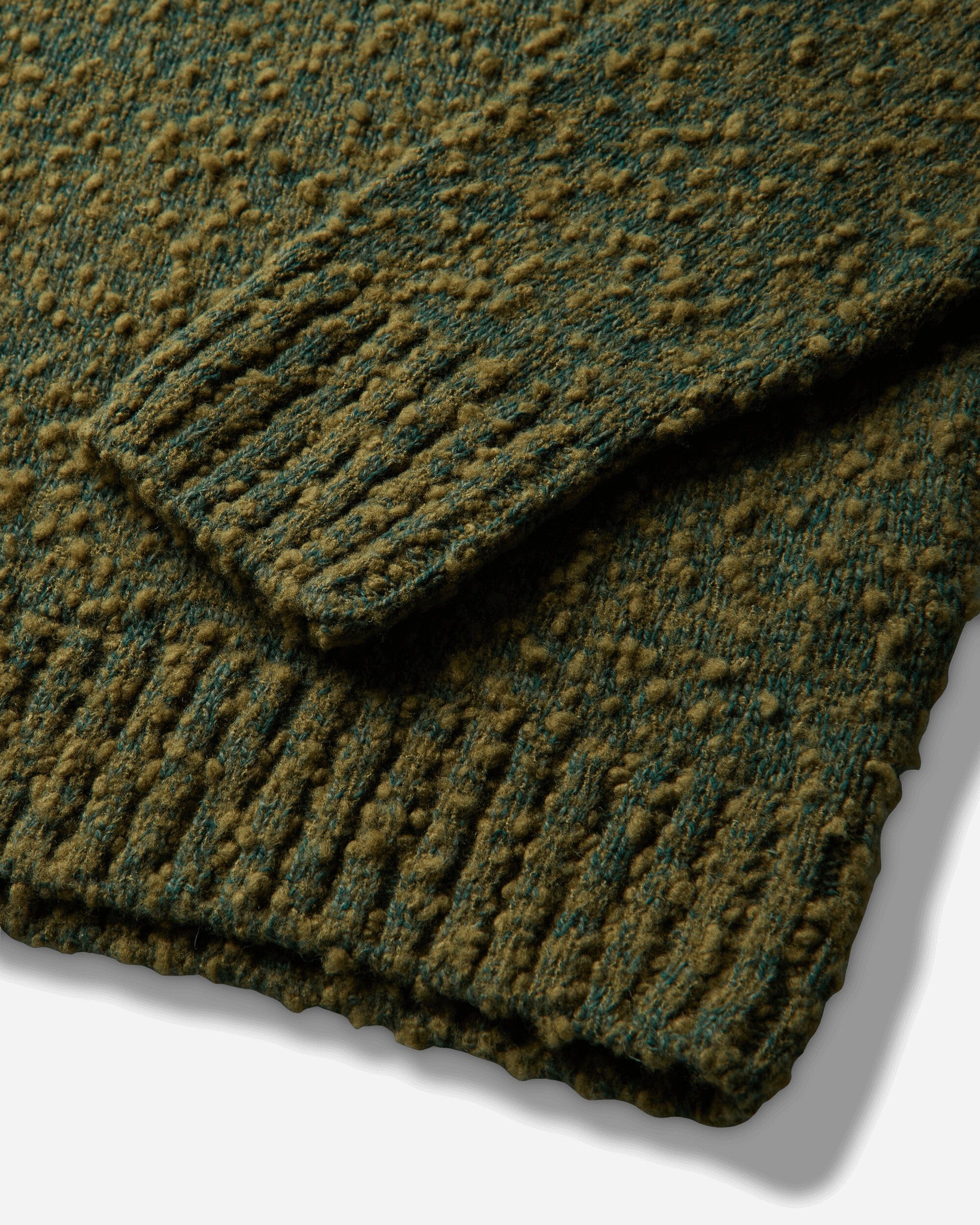 Stone Island Men's Speckled Wool Nylon Sweater Dark Green