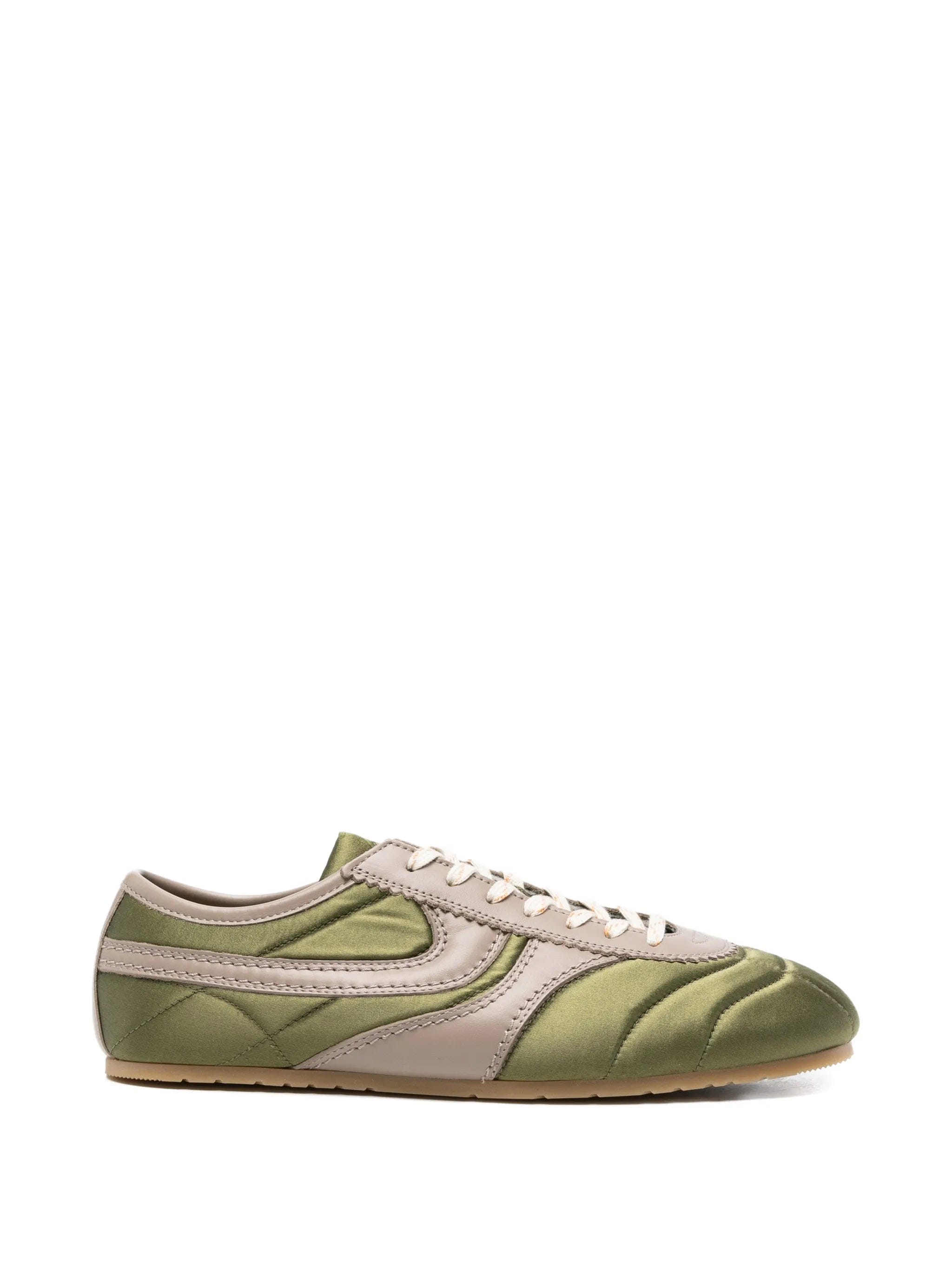 Dries Van Noten quilted satin sneakers