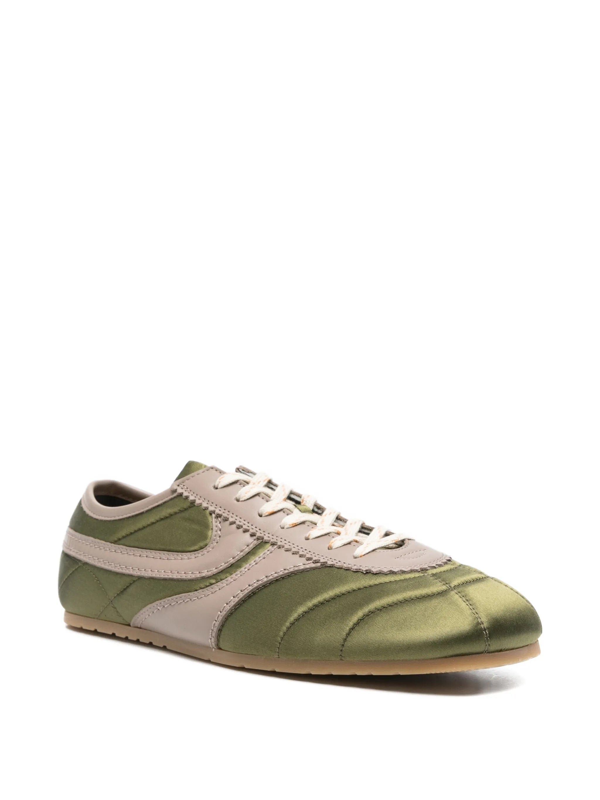 Dries Van Noten quilted satin sneakers